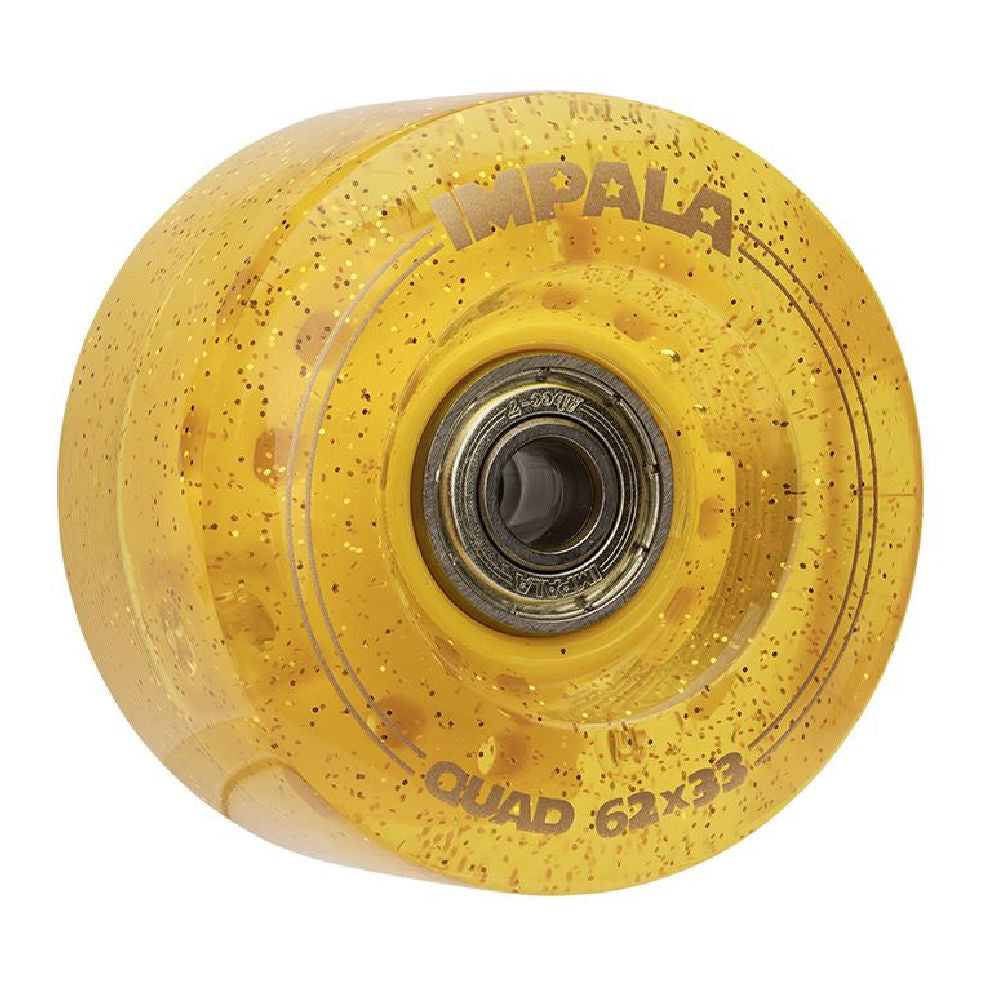 Impala 62mm Light Up Quad Roller Skating Wheels - 4 Pack for Night Skating, Rink & Outdoor Use