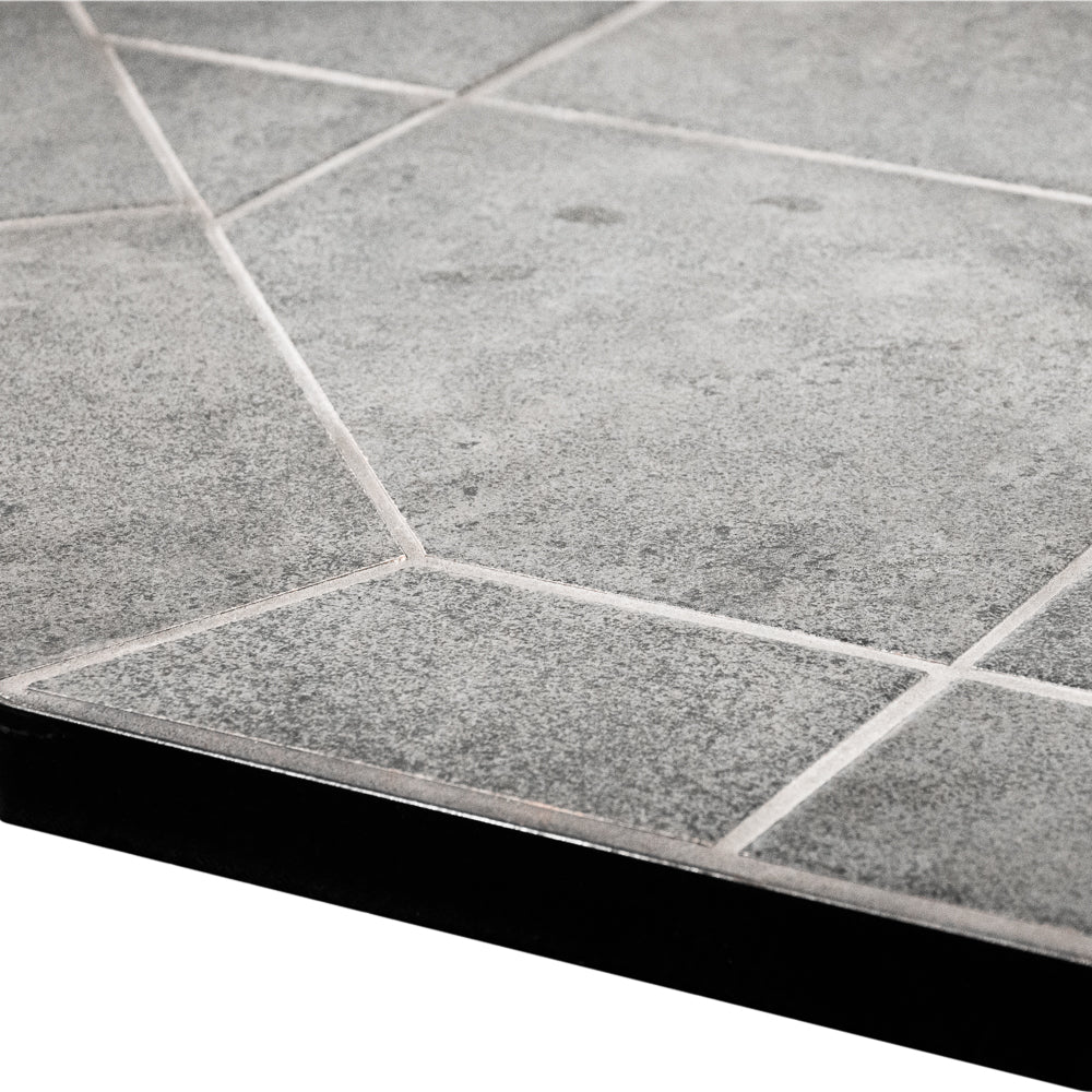 ComfortBilt Pellet Stove Corner Hearth Pad - Mill Black | Fireplace Protection for Hardwood Floors | Perfect for Living Rooms & Basements