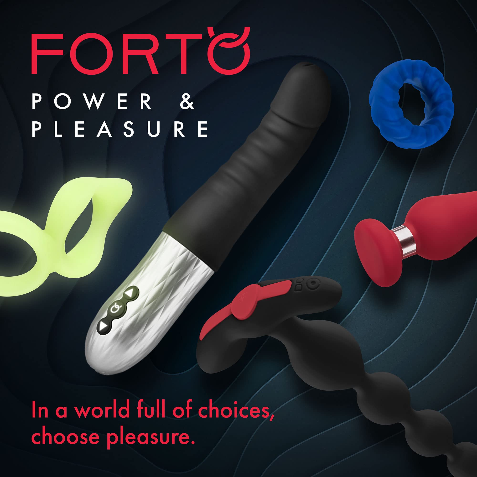 Forto F-12 Textured Silicone Ring for Men | Hypoallergenic & Smooth | Perfect for Sensitive Skin & Daily Wear