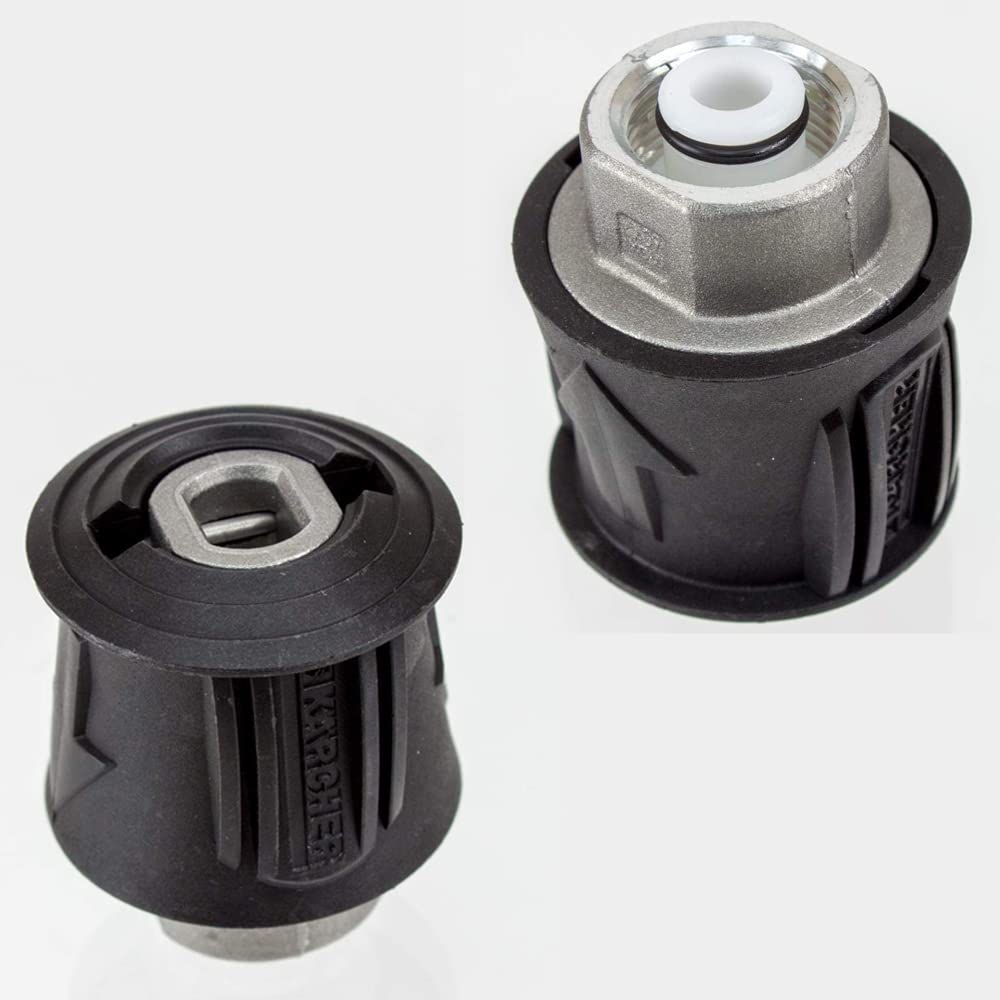 2 Pcs M22 14mm Female Pressure Washer Adapter - Compatible with Karcher Gun & Power Pressure Coupler, Hose Fitting Connector for Karcher Pressure Washers - Perfect for Car Washing, Deck Cleaning & Outdoor Power Washing