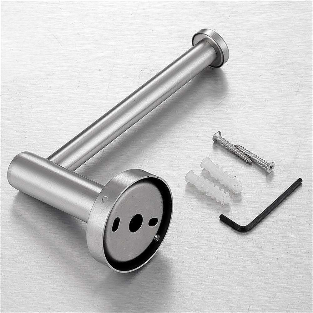 No Drill Toilet Paper Holder - 304 Stainless Steel Wall Mounted Bathroom Tissue Roll Holder with Strong Self-Adhesive - Perfect for Small Bathrooms, RVs, Apartments and Dorm Rooms