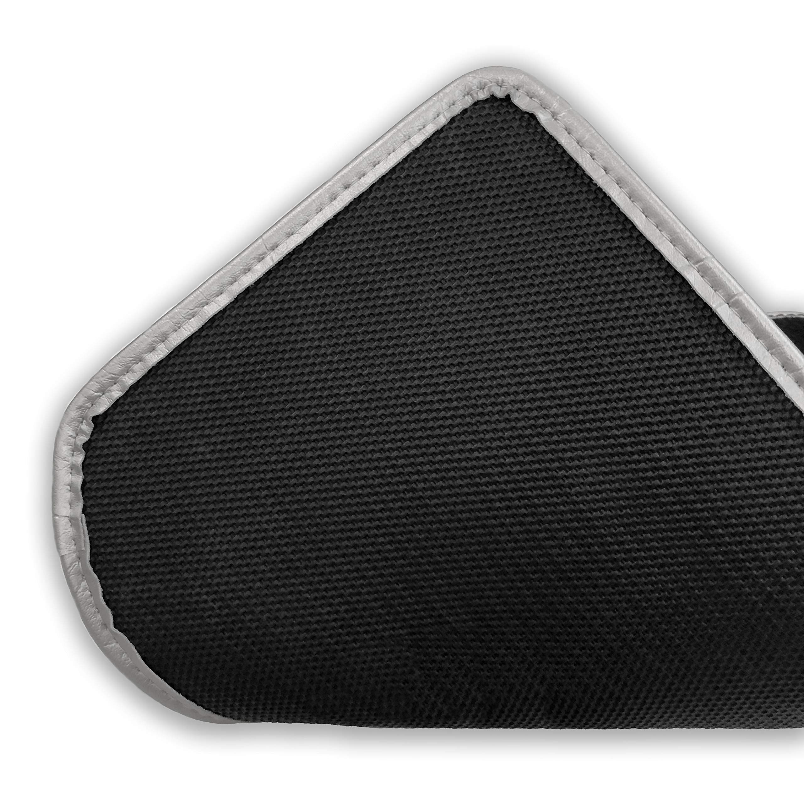 Premium Custom-Fit Carpet Floor Mats for 2010-2015 Chevy Camaro | Luxury Car Floor Liners with Double Logo | Perfect for Camaro SS & Convertible Models | Ideal for Daily Driving, Road Trips & Car Shows (Charcoal)