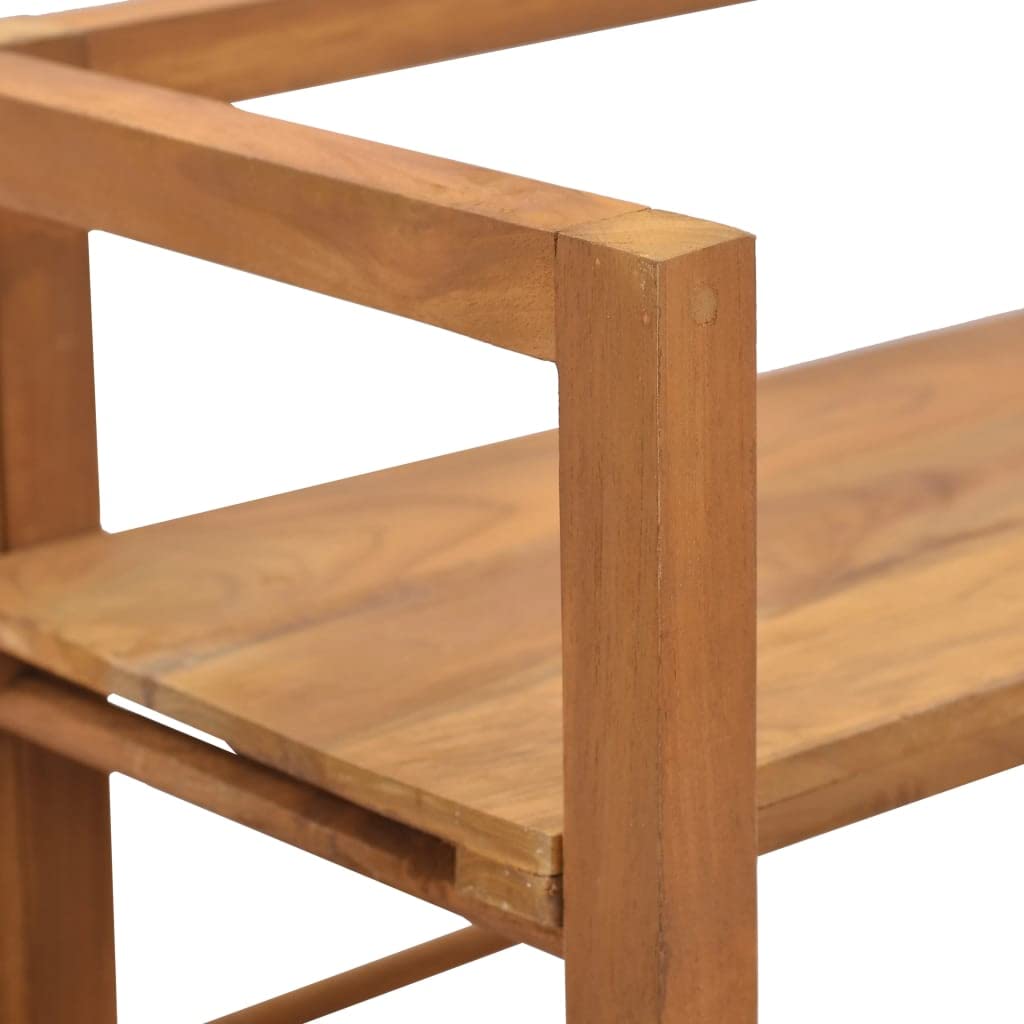 Premium Solid Teak Wood Shelving Unit - 47.2