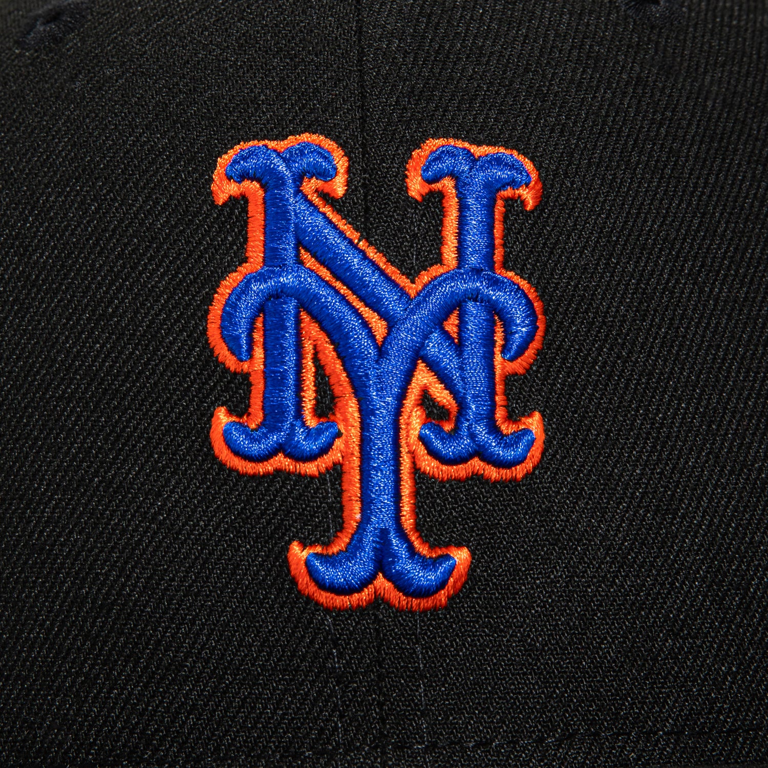 New Era 59Fifty Authentic MLB New York Mets Alternate 2 Baseball Cap - Black | Official Licensed Hat for Baseball Fans & Streetwear Fashion