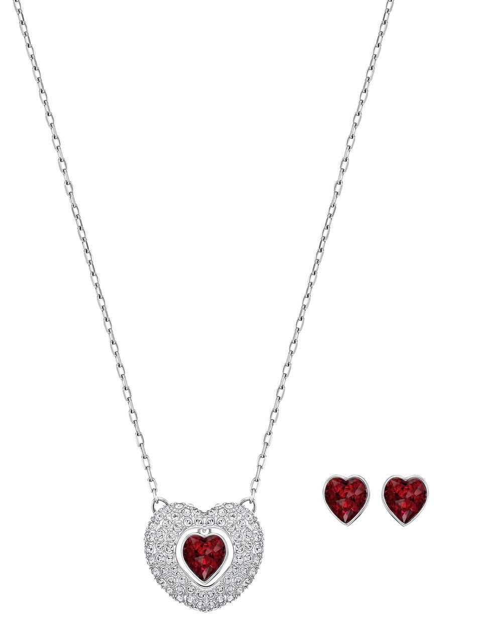 Swarovski September Birthstone Pendant & Earrings Set 5188276 in Silver - Elegant Jewelry Gift for Women, Perfect for Birthdays, Anniversaries & Special Occasions