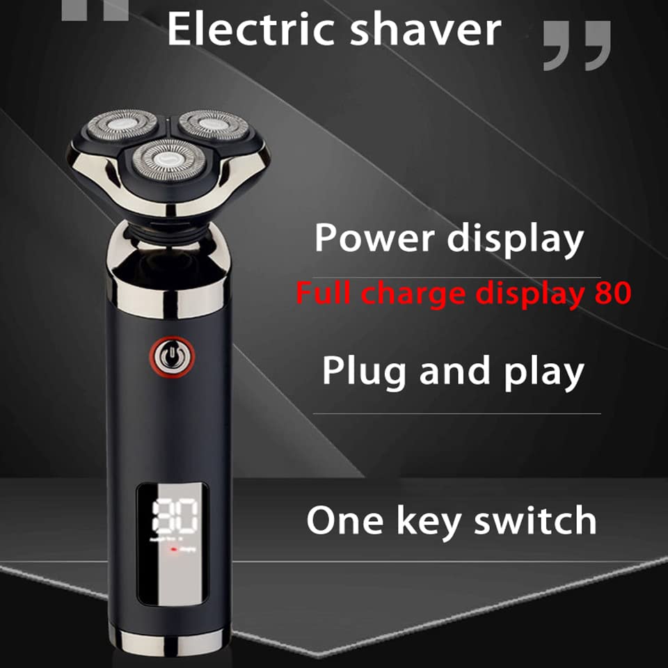 4-in-1 Electric Head Shaver for Bald Men - USB Rechargeable Wet/Dry Shaver with Beard Trimmer & Hair Clipper | Perfect for Travel, Gym & Daily Grooming (Suit Color)