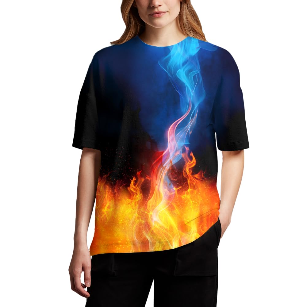 Hgvoetty Unisex 3D Printed Graphic T-Shirt - Stylish Short Sleeve Tee for Men & Women - Perfect for Casual Wear, Street Fashion & Everyday Outfits