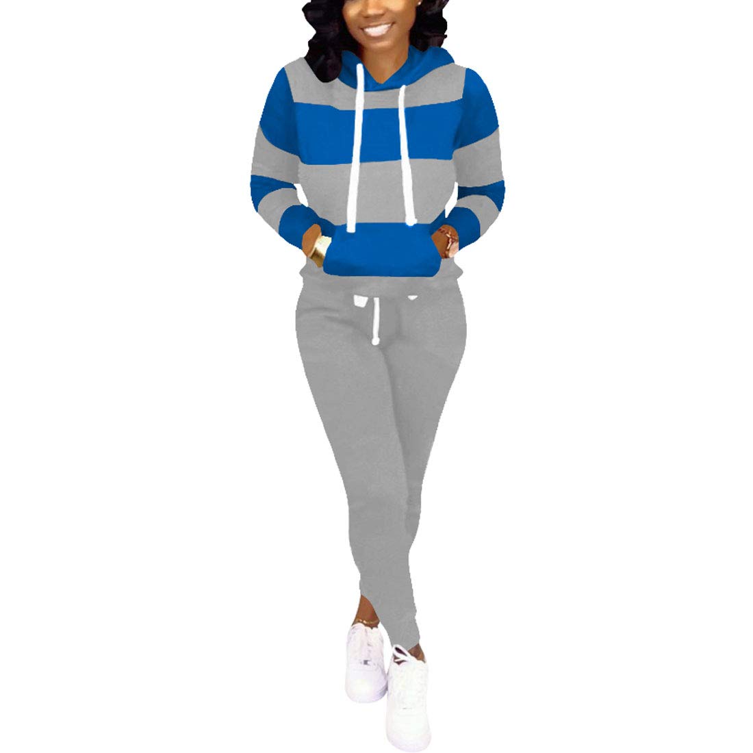 Stylish Nimsruc Women's Two-Piece Jogging Suits - Comfortable Casual Tracksuit for Running, Gym & Lounge Wear