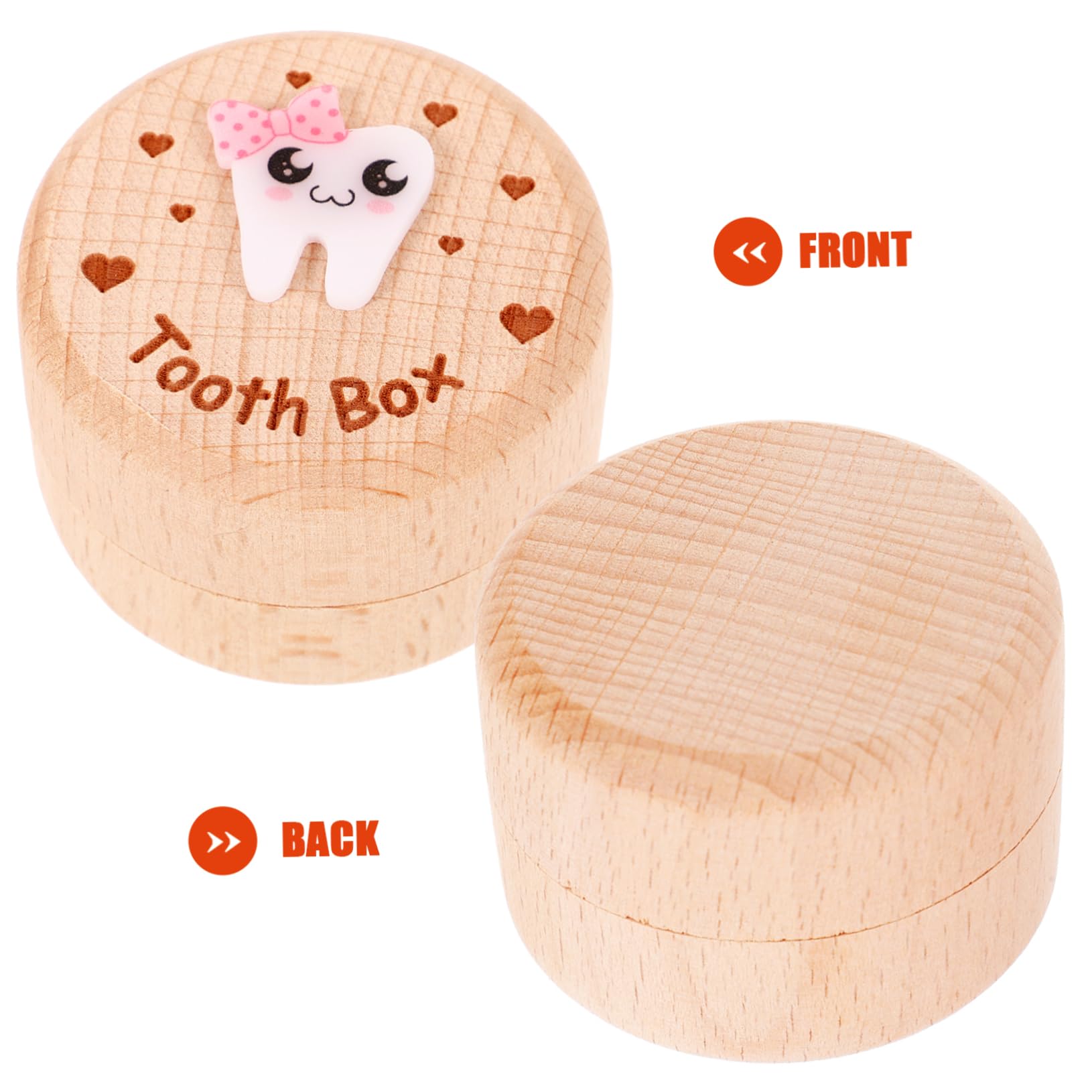 COOLHIYA Wooden Tooth Fairy Box - Premium Tooth Storage Kit for Kids, Baby Teeth Organizer & Keepsake Holder - Perfect for Tooth Fairy Gifts & Childhood Memory Preservation