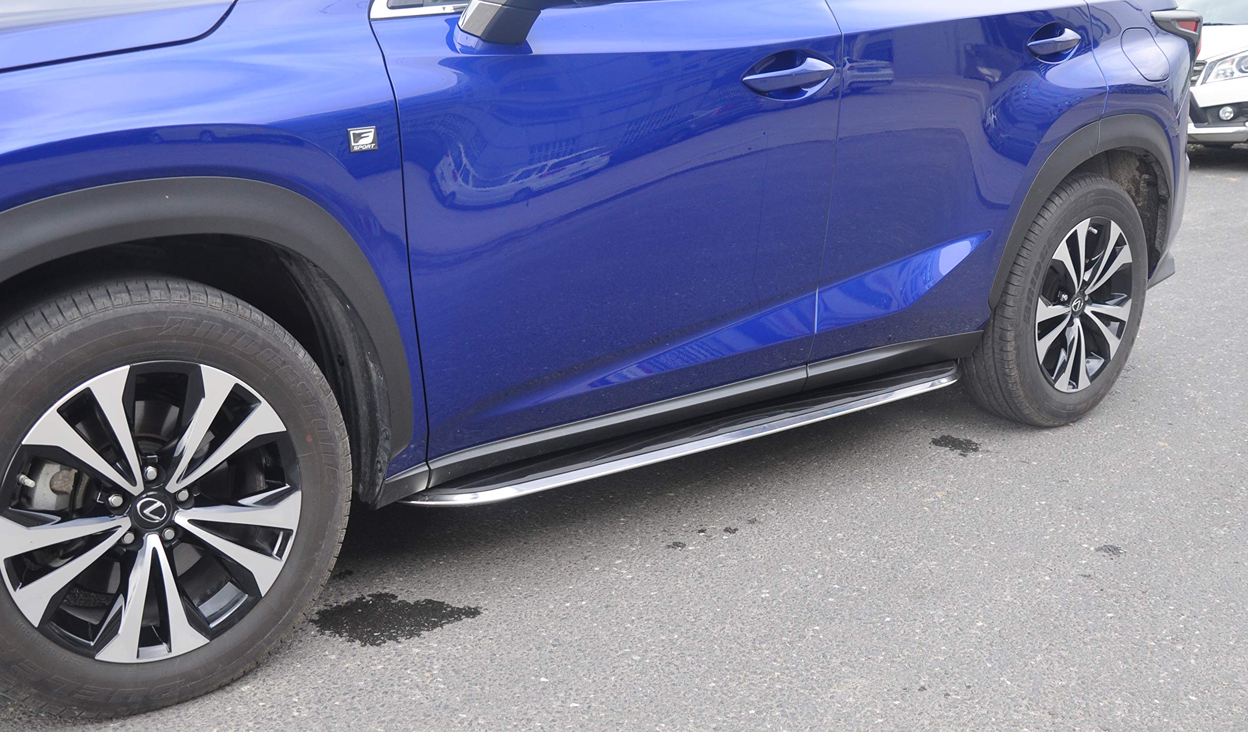 2PCS Side Step Running Boards for Lexus NX 200/300h 2015-2020 - Durable Nerf Bar & Door Protection - Perfect for Off-Roading & Daily Use
