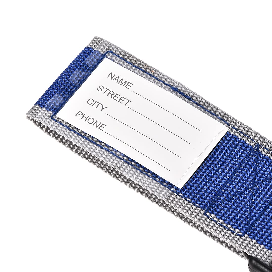 uxcell Adjustable Luggage Straps with Buckle Label - 2Mx5cm PP Travel Suitcase Belts (Blue Gray, 2Pcs) - Secure Packing Accessories for Airplane, Train & Cruise Travel