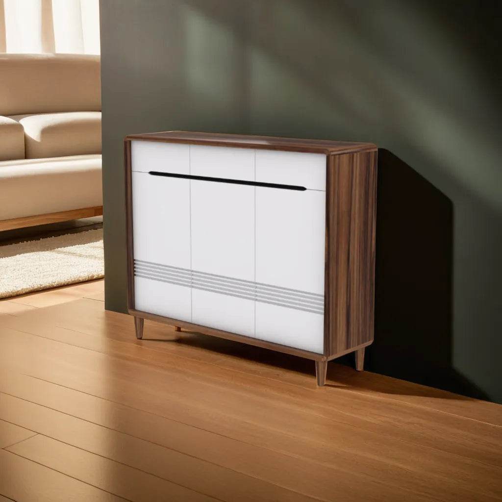 Dune 3-Door Shoe Storage Cabinet - Organize Entryway, Closet & Mudroom | Space-Saving Shoe Rack for Home & Office