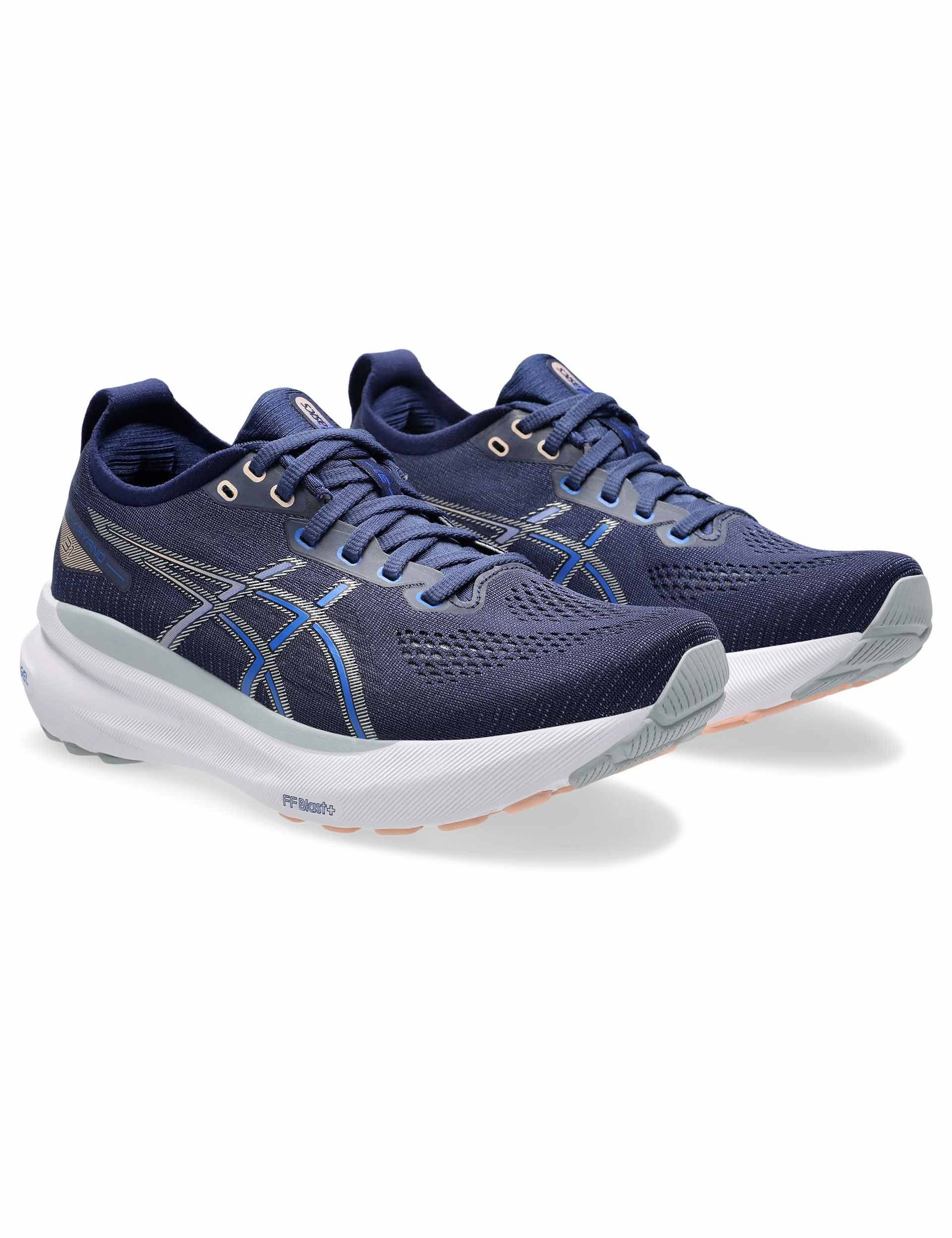 ASICS Gel Kayano 31 Running Shoes for Men - Indigo Blue/Pure Silver - Stability & Cushioning for Long Distance Running, Jogging, and Workouts