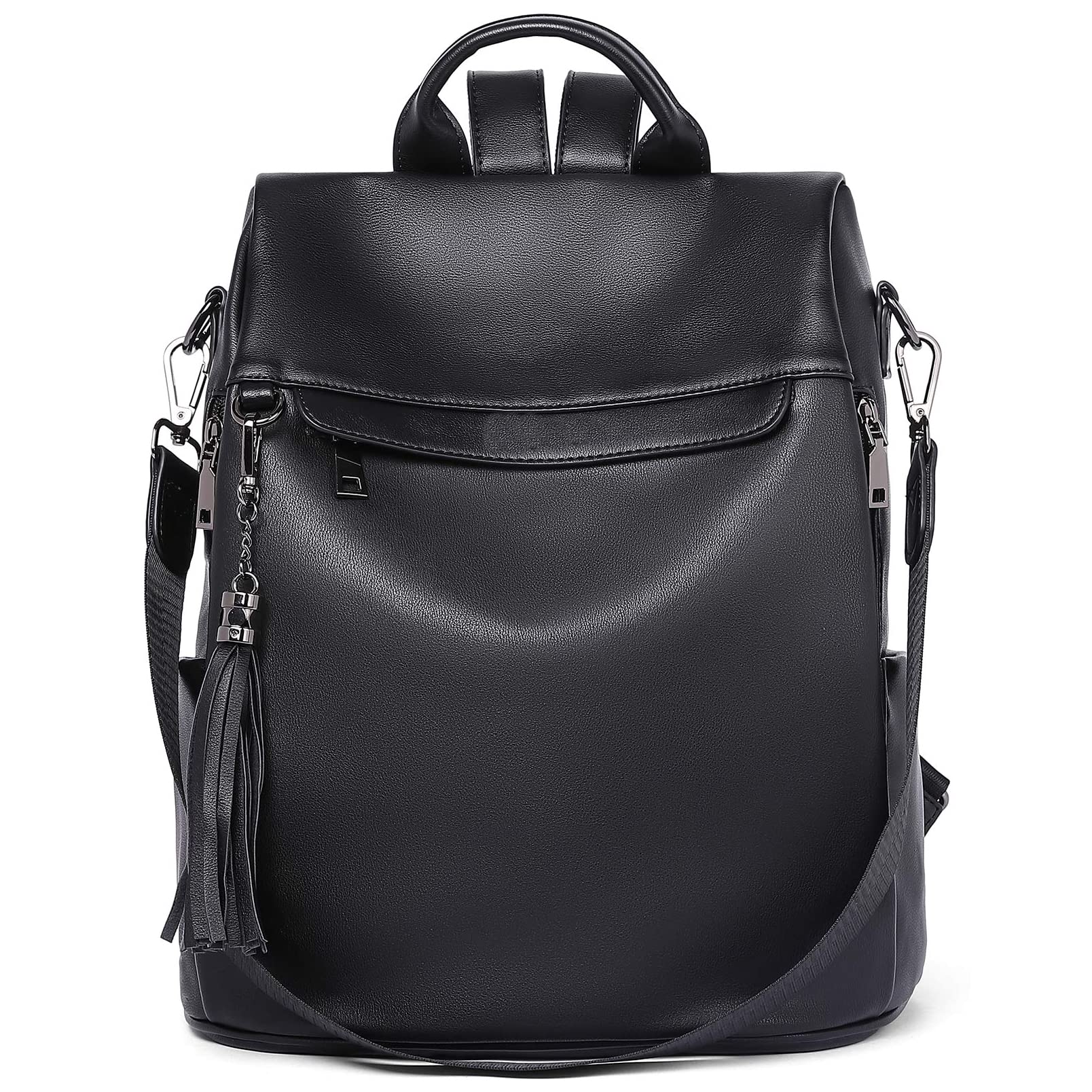 Telena Women's Vegan Leather Backpack Purse - Large Travel Backpack for College, Work & Commuting with Stylish Tassel | Perfect for School, Office & Weekend Getaways