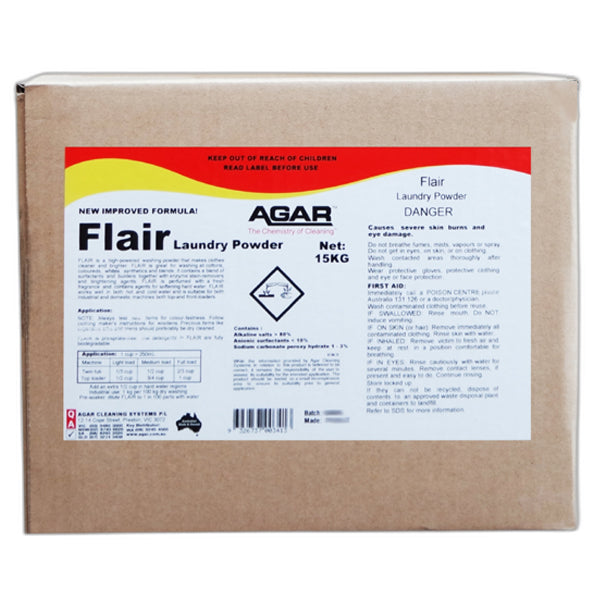 Premium Agar Flair Laundry Detergent Powder - Deep Cleans & Freshens Clothes - Ideal for Home, Travel & Gym Wear