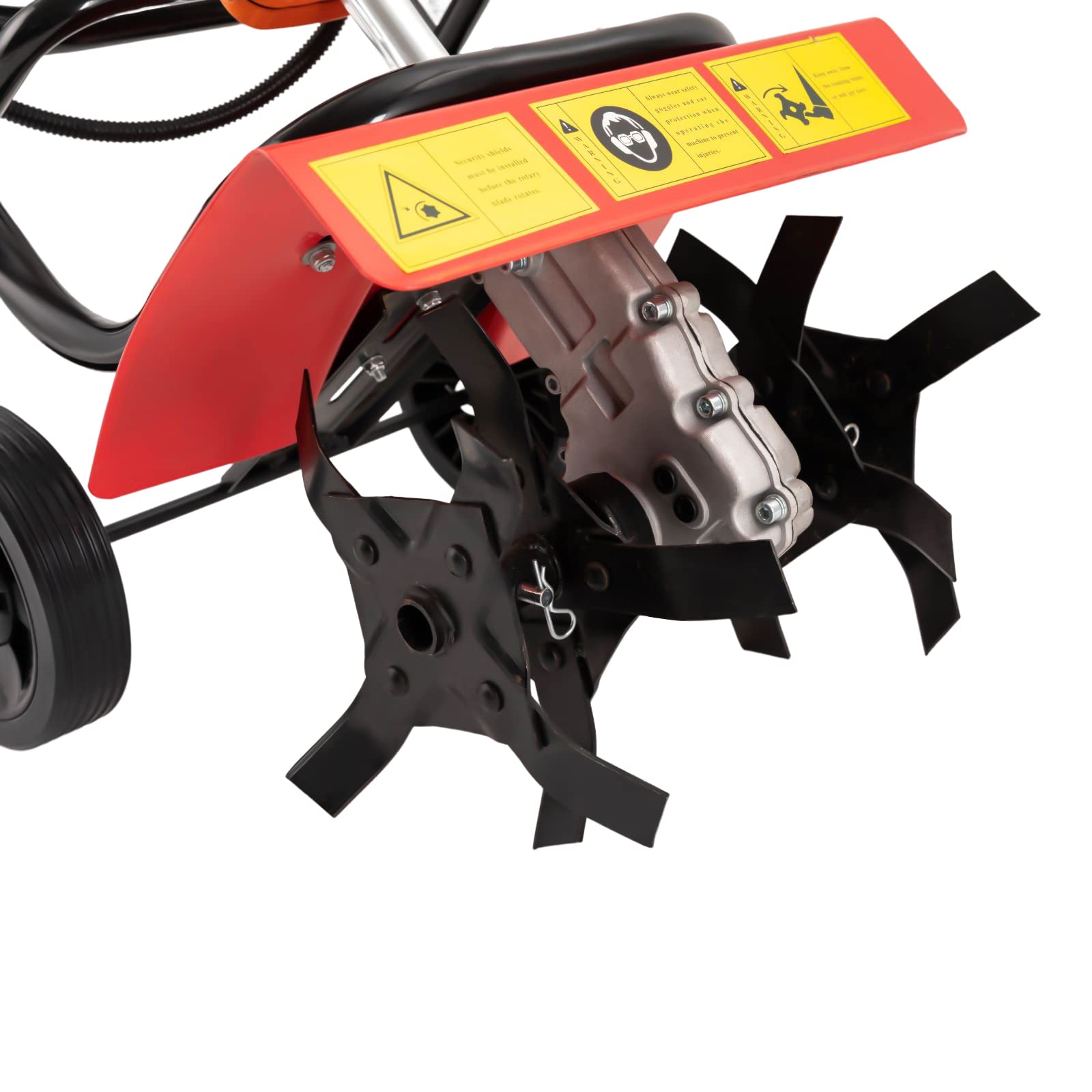 52CC 2-Stroke Gasoline Tiller Cultivator - Hand-Pull Start, Sand & Loose Soil Ripper for Garden & Farm - Air-Cooled Engine - Perfect for Field Cultivation, Plastic Greenhouses, Tobacco Fields & Small Agricultural Plots
