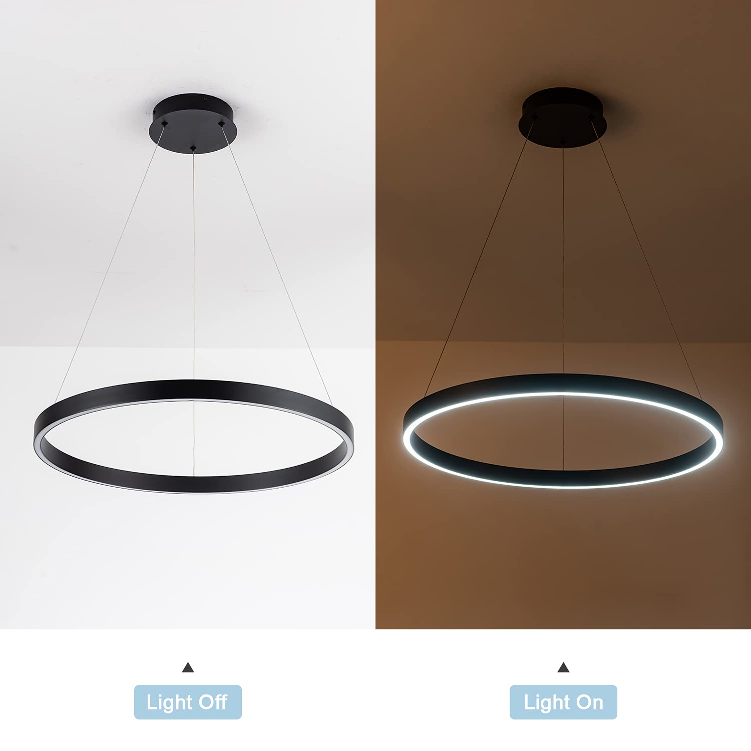 Modern LED Pendant Light - 23.6