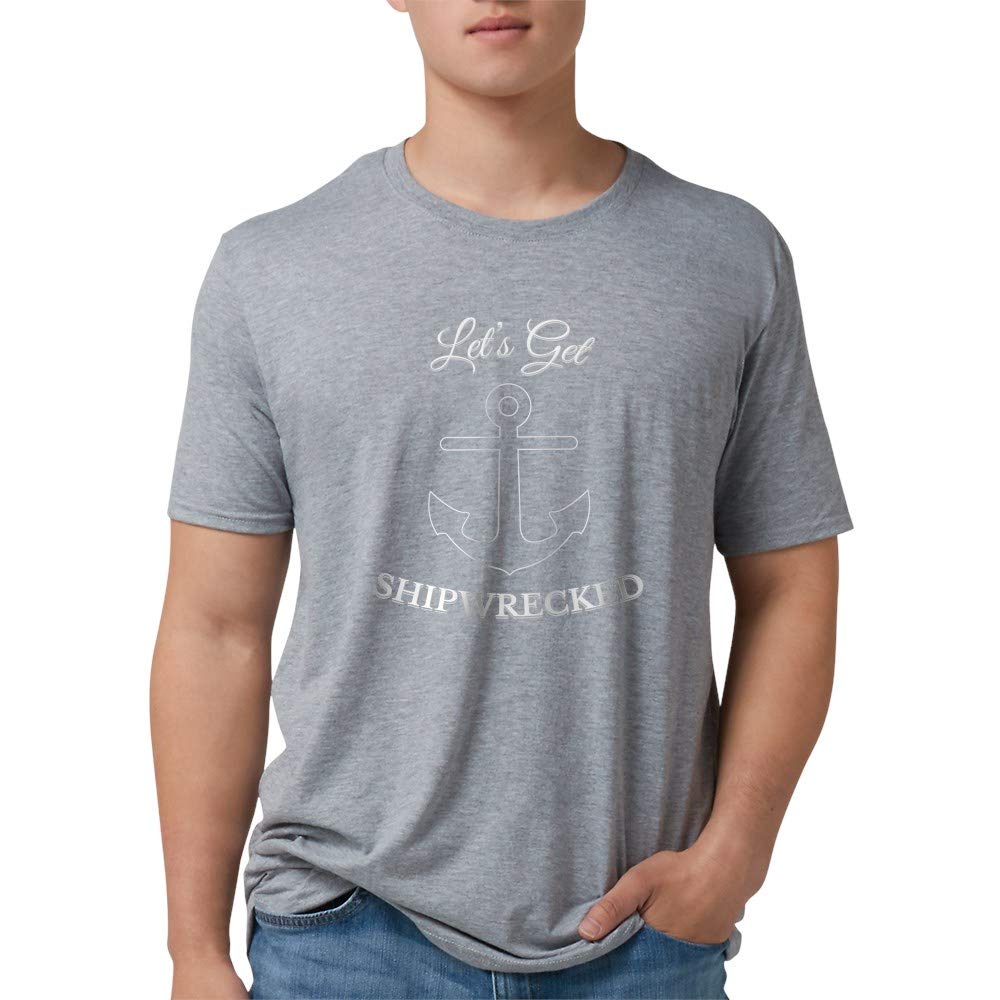 Let's Get Shipwrecked Tri-Blend T-Shirt - Soft Vintage Style Tee for Men & Women - Perfect for Beach Vacations, Pirate Parties & Nautical Theme Events
