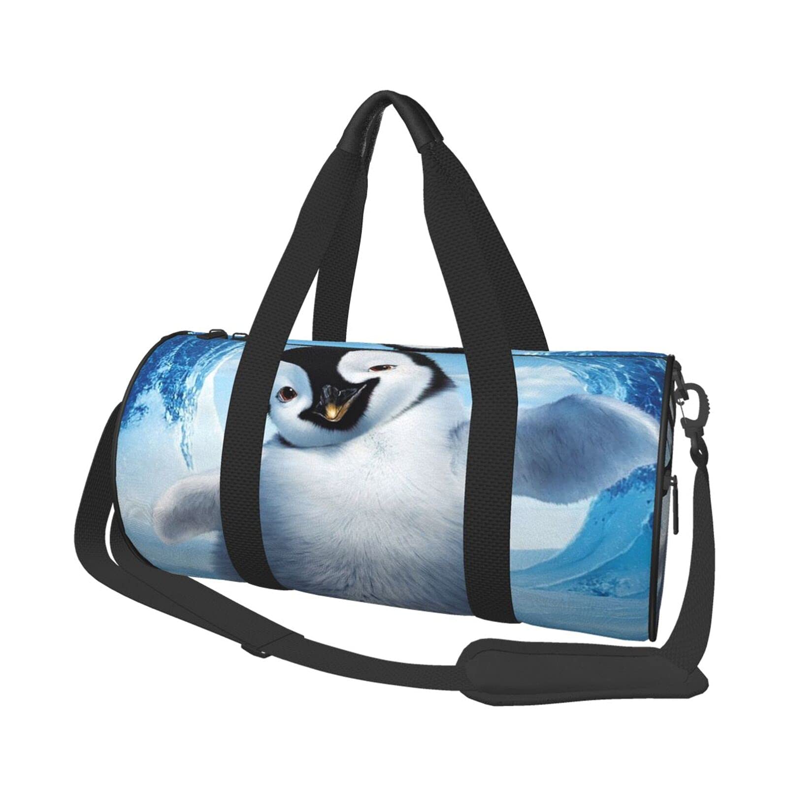 Dab Dance Dabbing Penguin Print Travel Duffel Bag - Large Gym Sports Luggage & Overnight Weekender Tote for Men & Women - Perfect for Gym, Travel, Sports & Weekend Getaways