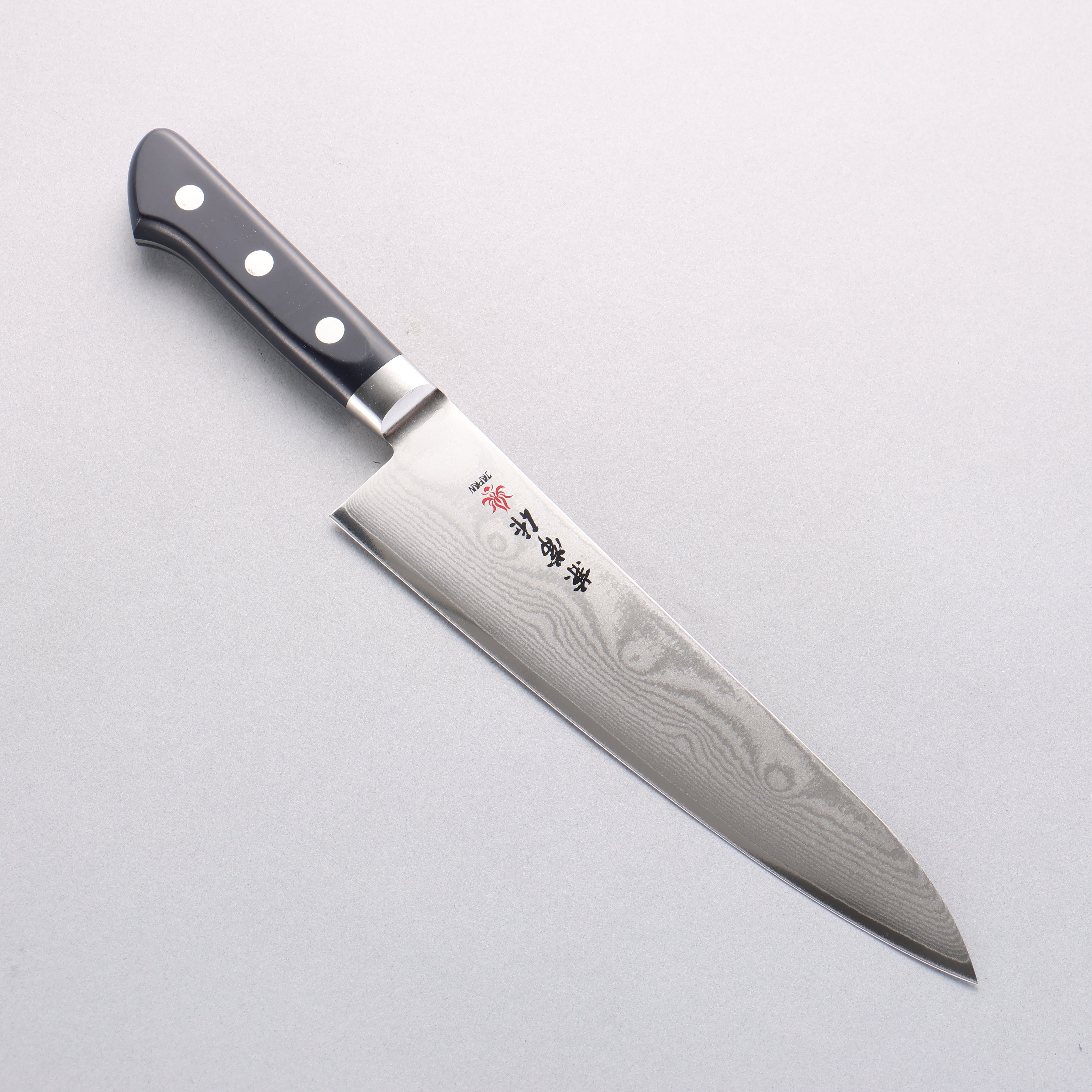 Kanetsune VG10 33-Layer Damascus Gyuto Chef Knife 210mm - Japanese Kitchen Knife with Ergonomic Plastic Handle for Professional Chefs & Home Cooking - Perfect for Slicing, Dicing & Meat Cutting