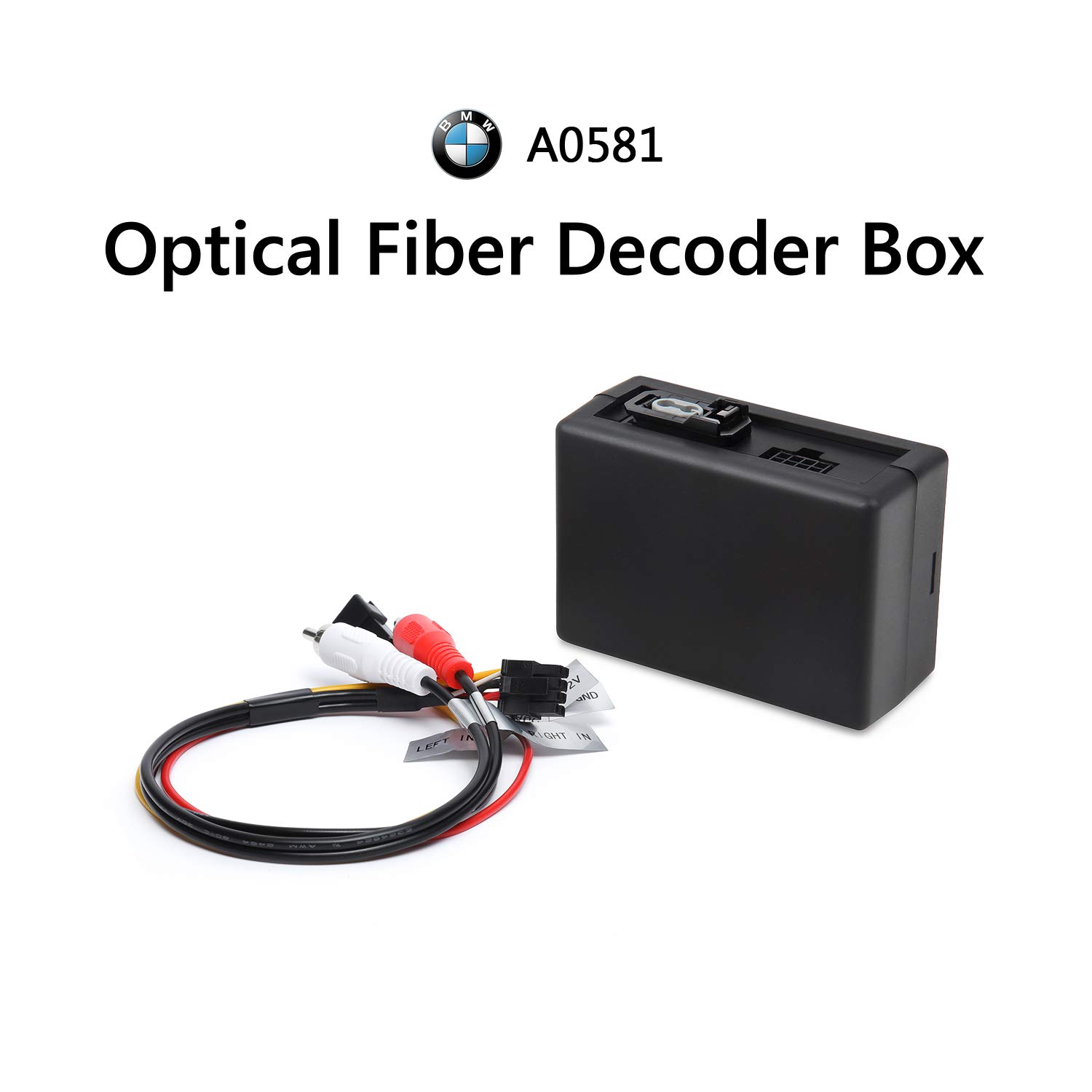 Eonon Optical Fiber Decoder Box for BMW E90/E91/E92/E93 - Compatible with Q65SE & E90A12S Android 10/12 Car Stereo | GPS Navigation System | A0581 Model | Perfect for Upgrading Factory Audio & Enhancing In-Car Entertainment