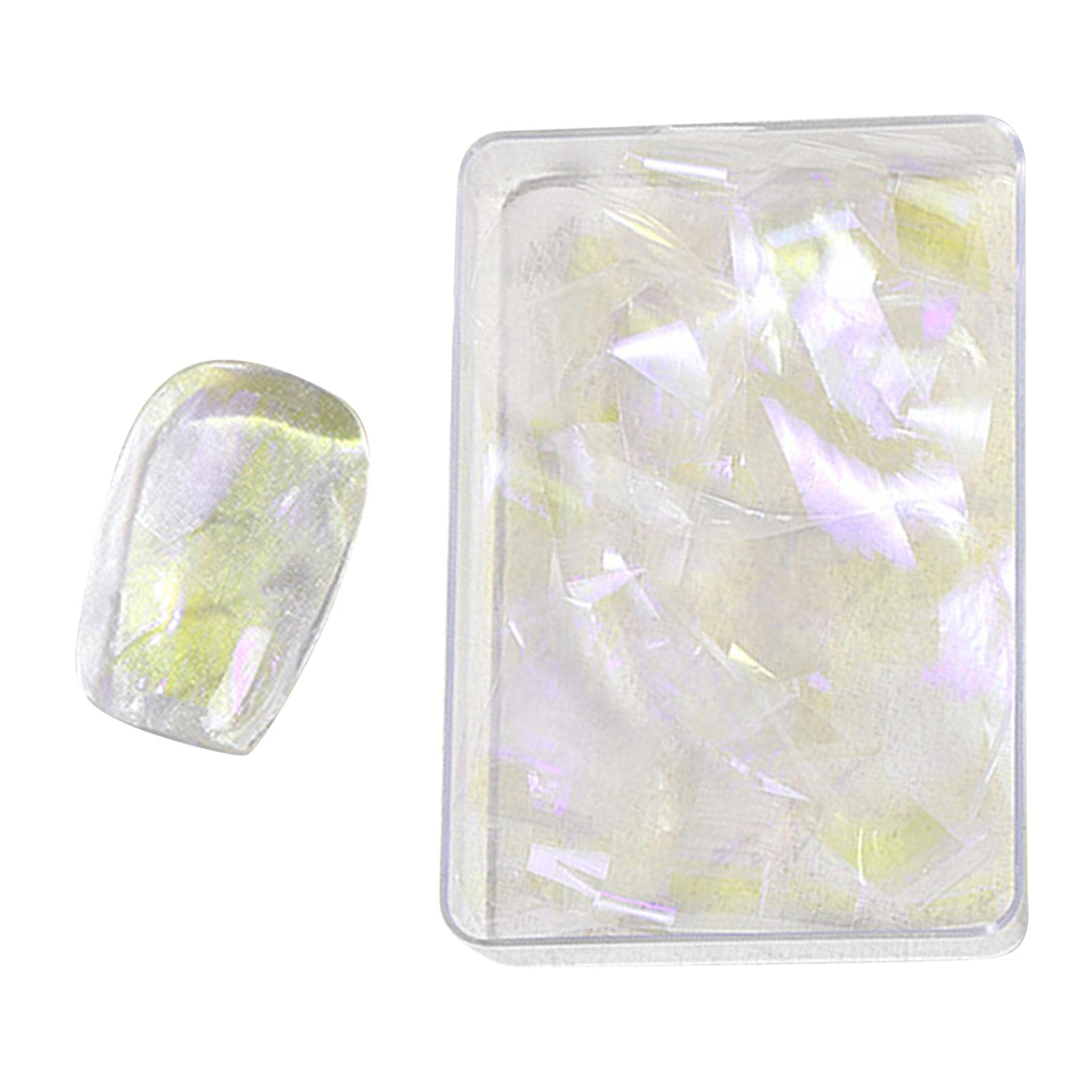 Colorful Ice Cube Cellophane Nail Stickers - Candy Paper Nail Art Decals for DIY Manicure, Party & Festival Nail Designs