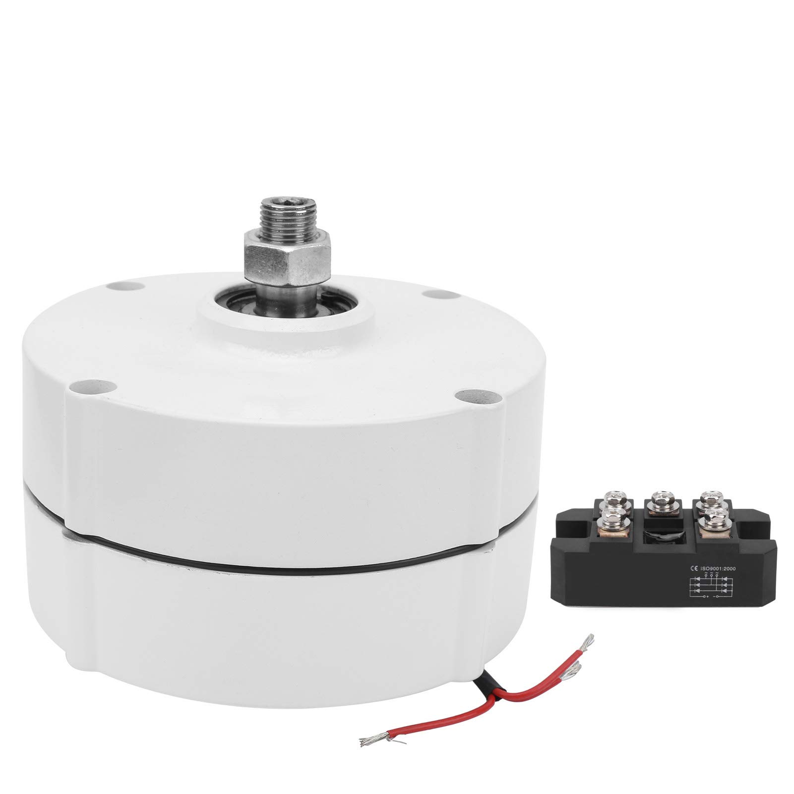 300W Three-Phase Permanent Magnet Generator with Rectifier - High Speed NdFeB Rare Earth Alternator for Wind Turbine & Solar Power System (24V Output) - Perfect for Off-Grid Energy, Marine & RV Applications
