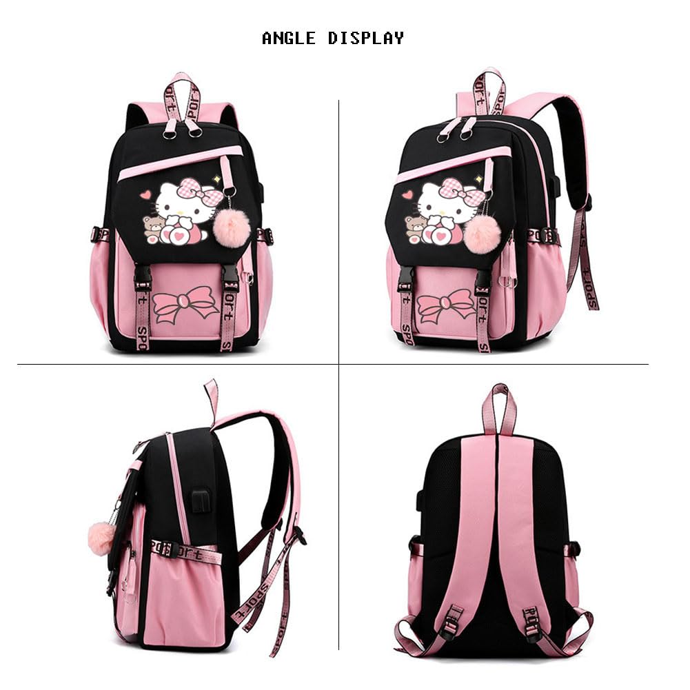 Casual Laptop Backpack with USB Charging Port - Lightweight School Backpack for College Students, Boys & Girls - Perfect for Travel, Work & Daily Commute