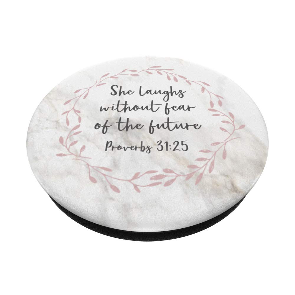 Inspiring Proverbs 31:25 Jewelry - 'She Laughs Without Fear' Christian Gift for Women | Faith-Based Encouragement for Daily Life & Special Occasions