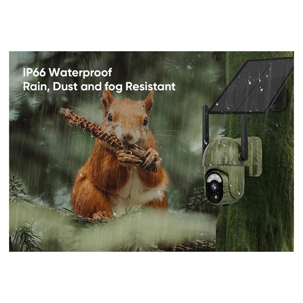4MP 4G Solar Security Camera Wireless Outdoor - WiFi Human/Animal Detection with 2-Way Talk & IP66 Waterproof - Ideal for Home Security, Farm Monitoring, and Wildlife Observation
