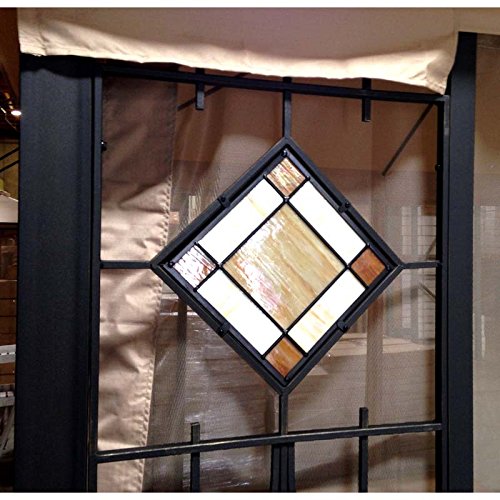 Art Glass Gazebo Replacement Canopy Top Cover with RipLock 350 Technology - Durable Weatherproof Netting for Outdoor Patio, Garden, and Backyard Protection
