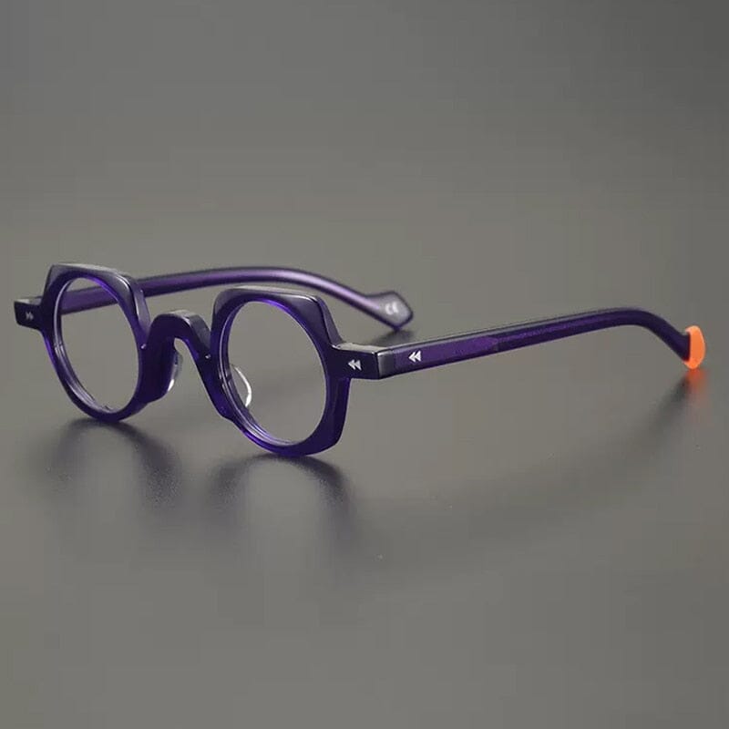 Boshell Vintage Small Round Acetate Glasses Frame - Classic Retro Eyewear for Women & Men | Lightweight & Durable | Perfect for Reading, Fashion & Daily Wear