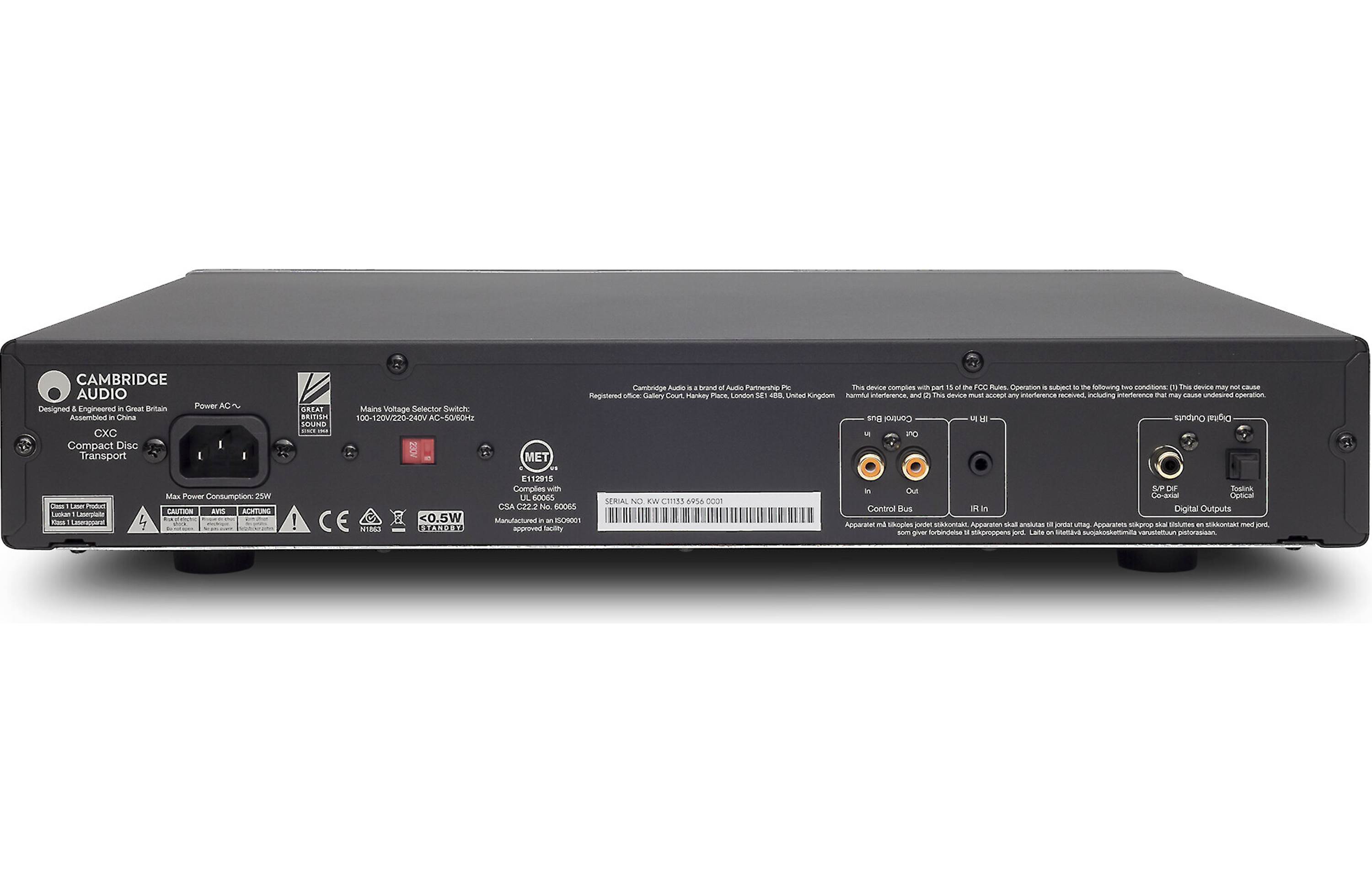 Cambridge Audio CXC V2 High-End CD Transport Player - Premium Audiophile CD Player for Home Theater & Music Listening Experience