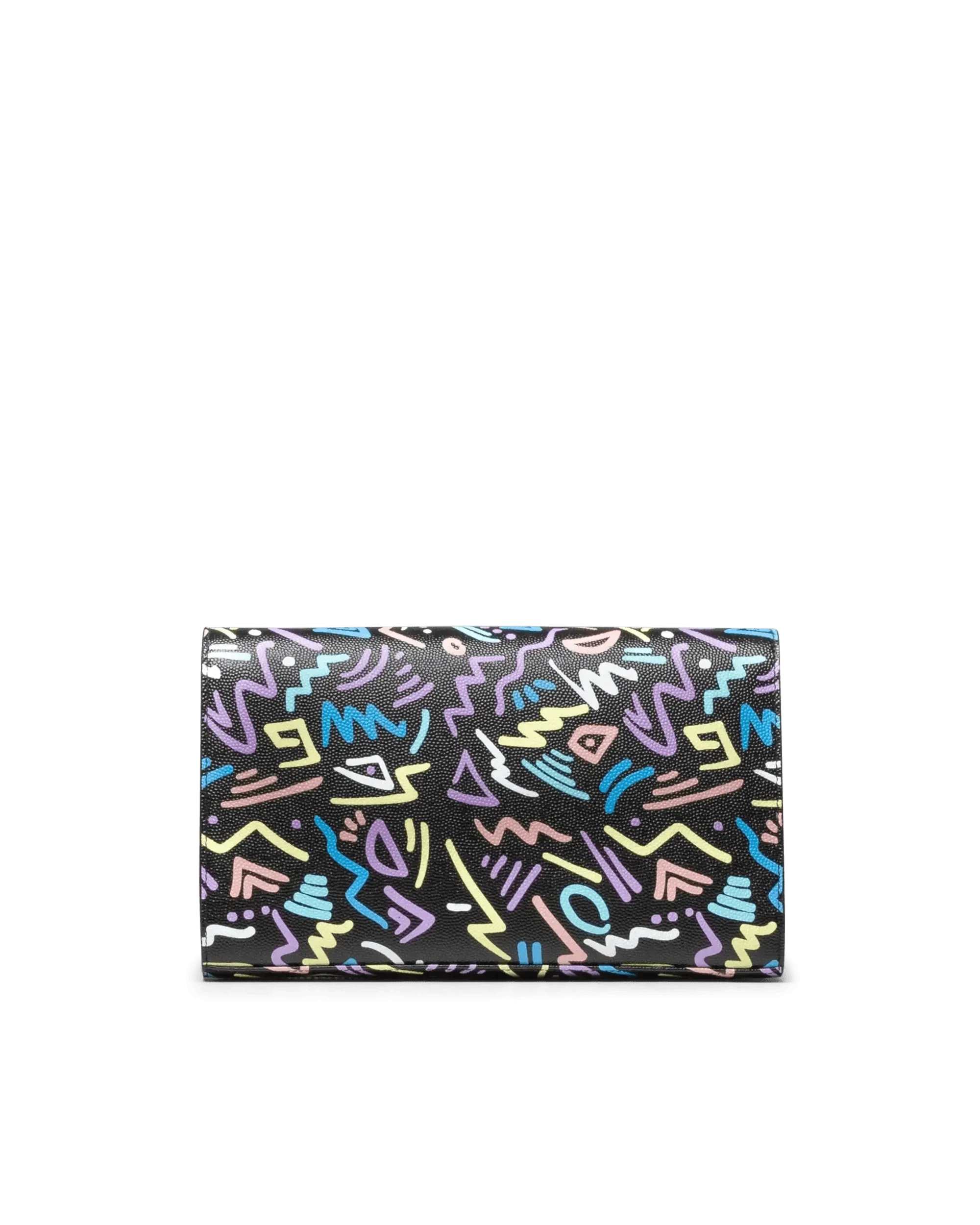 Stylish Graphic Design Chain Wallet for Women & Men - Trendy Crossbody Phone Wallet for Travel, Shopping & Everyday Use