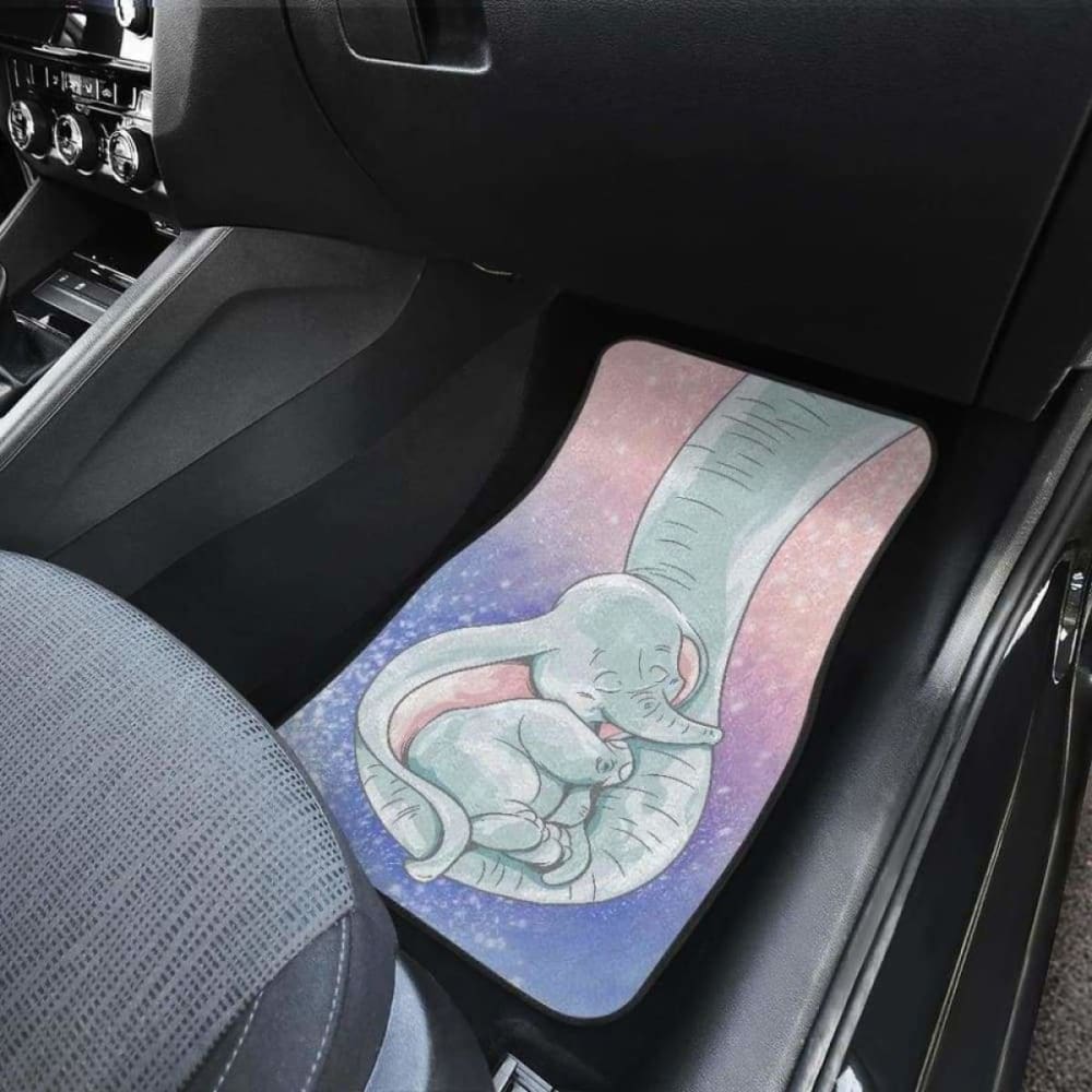 Non-Slip Baby Elephant Car Floor Mats - Waterproof & Durable All-Weather Protection for SUVs, Sedans & Trucks | Perfect for Family Road Trips, Daily Commutes & Pet Owners