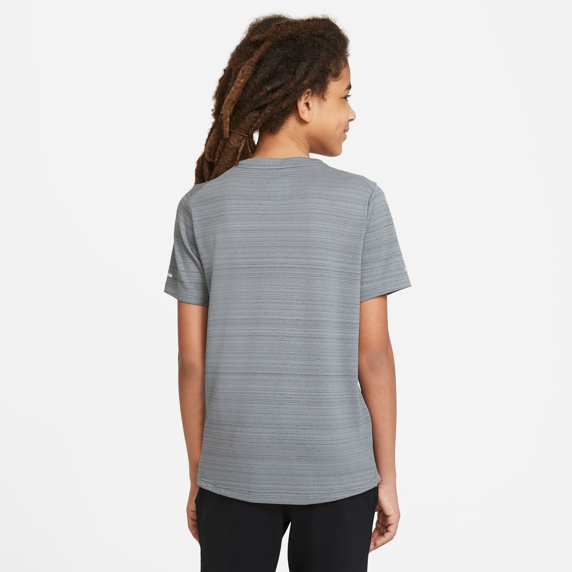 Nike Boys' Youth Dri-FIT Miler Running T-Shirt - Moisture-Wicking Athletic Top for Kids' Sports & Active Play - Perfect for Soccer, Basketball & Outdoor Activities