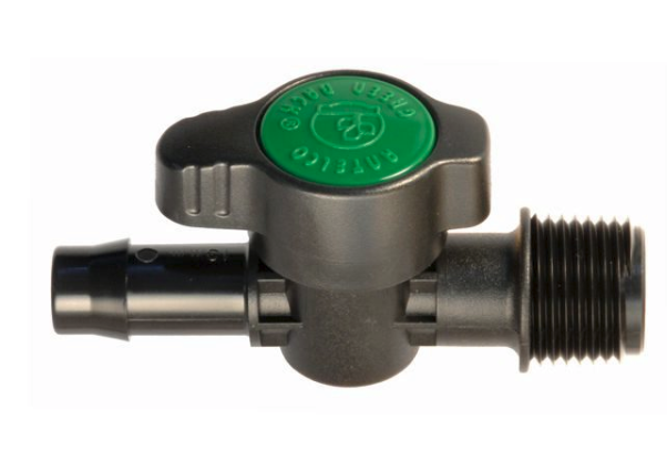 Antelco Threaded & Barbed Green Back Valve - Durable Brass Irrigation Valve for Garden, Lawn & Drip System Water Control