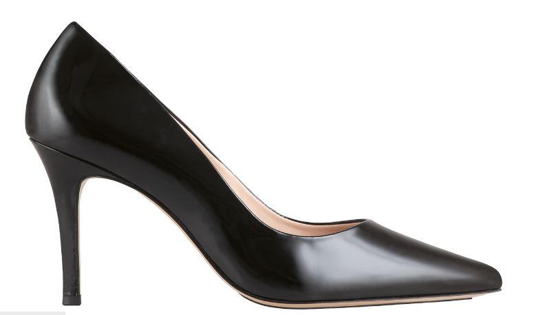HOGL Black Leather Stiletto Heels for Women - 70mm High Heel Pumps for Party, Wedding & Evening Dress (Boulevard Collection) - Elegant Pointed Toe Dress Shoes for Office & Night Out