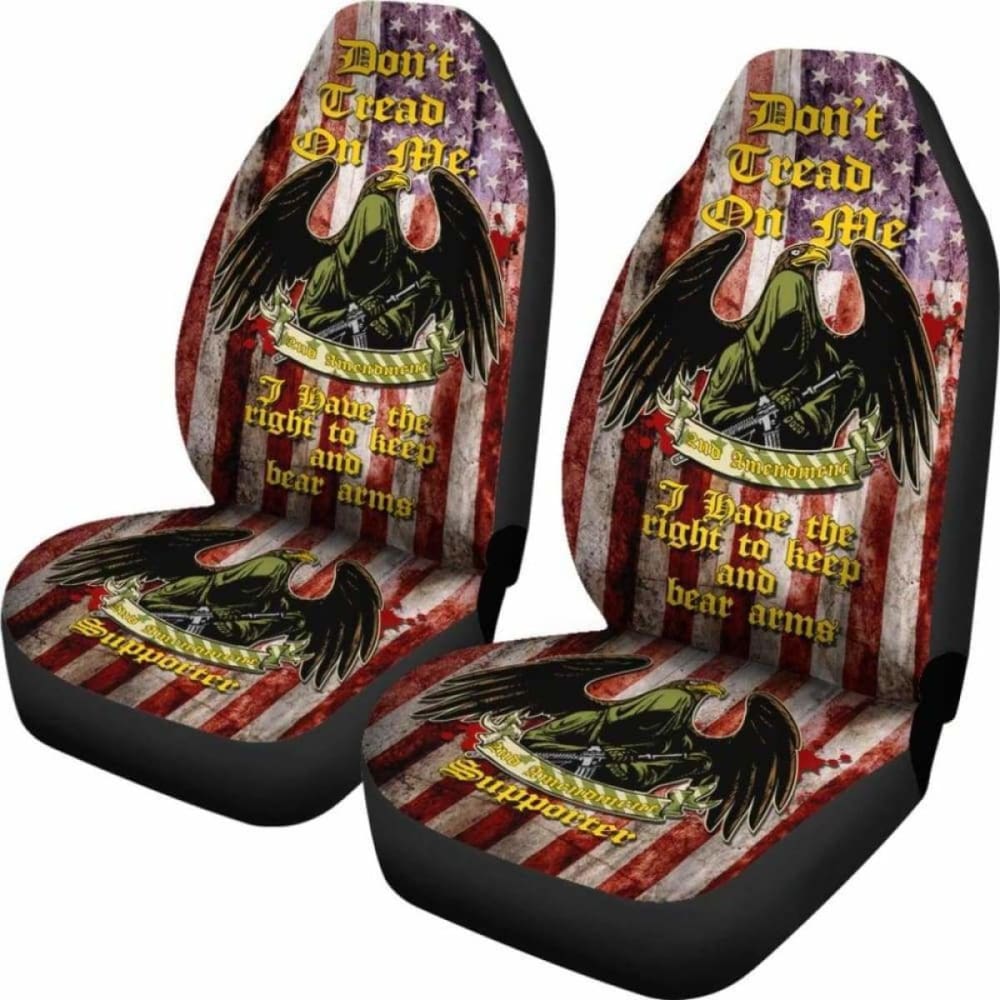 2nd Amendment Supporter Car & SUV Seat Covers - Patriotic Gun Rights Design for Front & Back Seats | Perfect for Trucks, Jeeps & Daily Commute