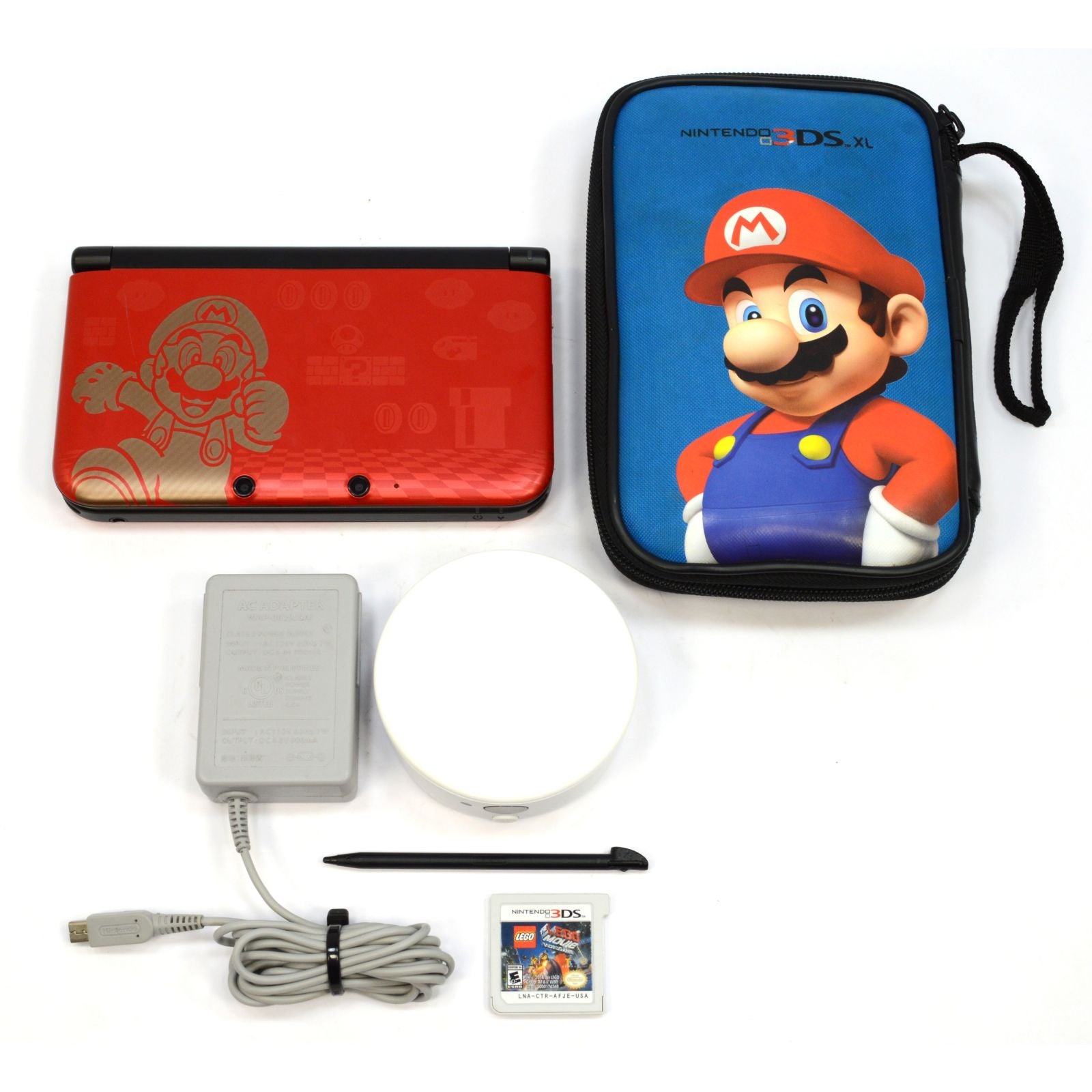 Refurbished Nintendo 3DS XL Limited Edition Super Mario Bros 2 Red Console with NFC Reader - Portable Gaming System for Kids & Adults, Perfect for Travel & Home Entertainment