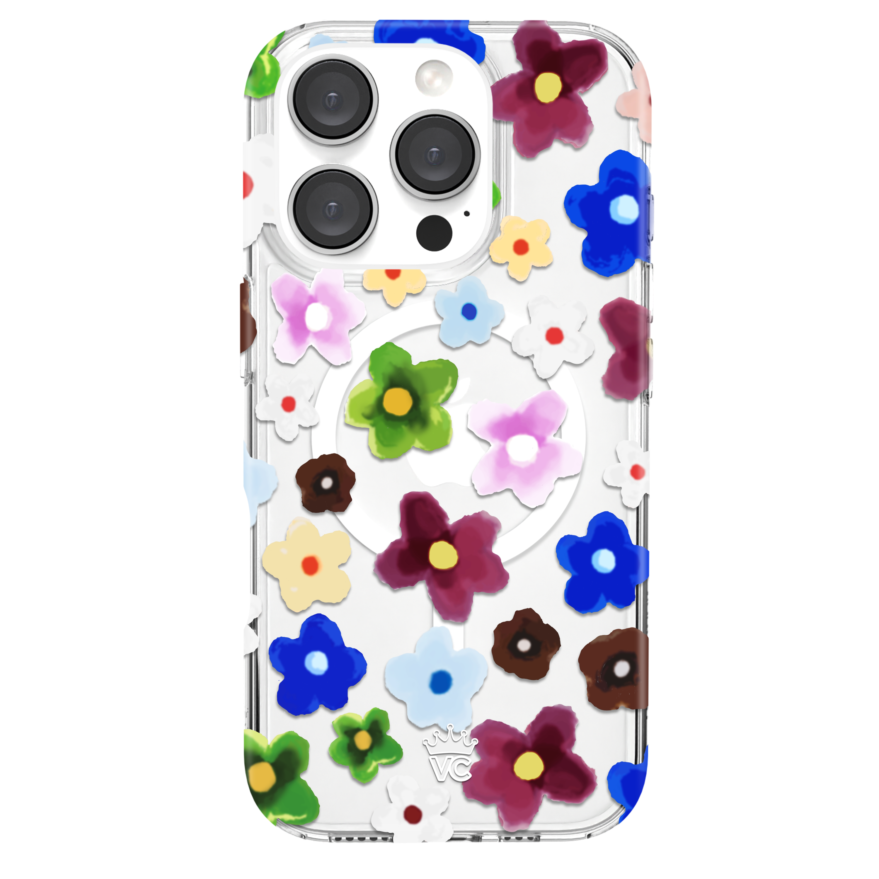 Flower Power iPhone Case - Trendy Floral Design Protective Cover for iPhone 12/13/14/15 Pro Max - Perfect for Everyday Use, Travel & Outdoor Activities