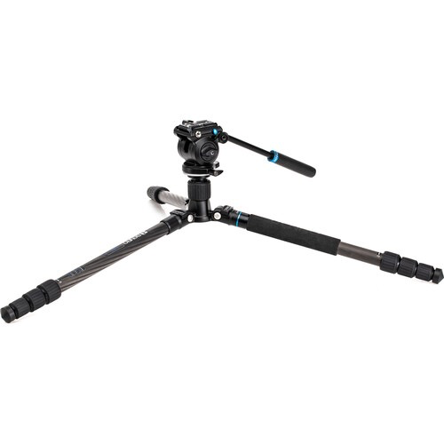 Benro Aero 2 PRO Carbon Fiber Travel Tripod with Twist Locks - Lightweight & Compact Video Tripod for Travel Vlogging, Photography, and Outdoor Adventures