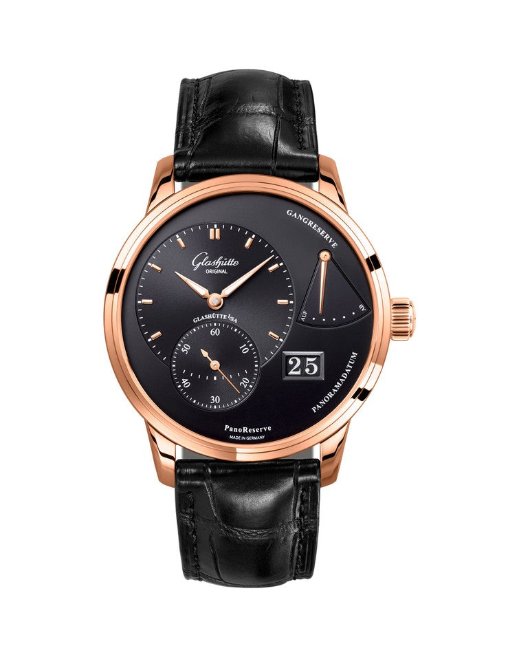 Glashutte Original Pano Reserve 18K Red Gold Men's Luxury Watch - Perfect for Business Meetings & Formal Occasions