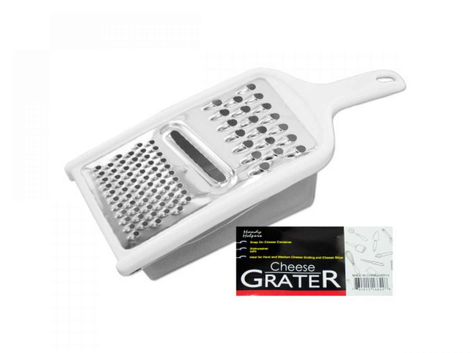 Handy Helpers Cheese Grater with Snap-On Container - 48-Piece Kitchen Utensil Set for Shredding Cheese, Vegetables & More | Perfect for Cooking, Baking & Meal Prep