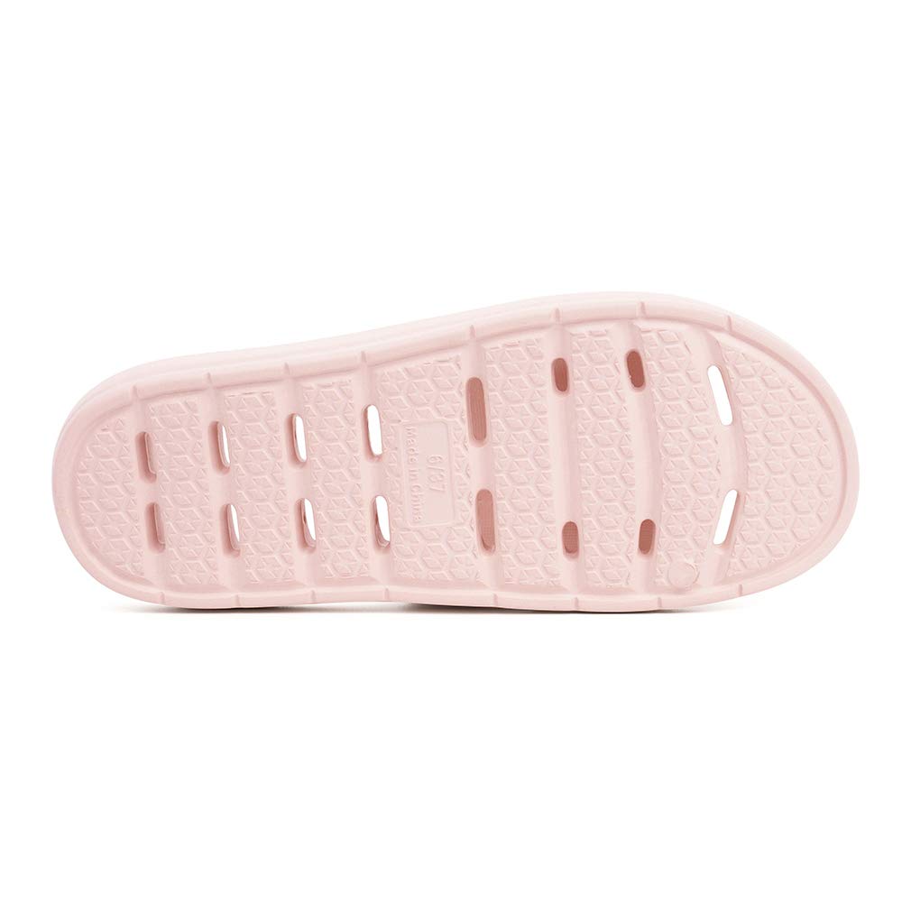 Luffymomo Women's Non-Slip Shower Sandals with Drainage Holes - Comfortable Bathroom Slippers for Spa, Pool & Home Use
