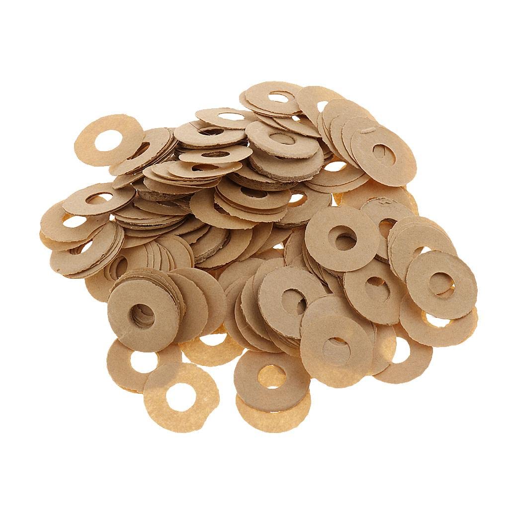 180Pcs 12mm Piano Front Rail Regulating Punchings Gasket Washers - Felt & Paper Repair Parts for Piano Maintenance & Tuning - Perfect for Piano Technicians & DIY Enthusiasts