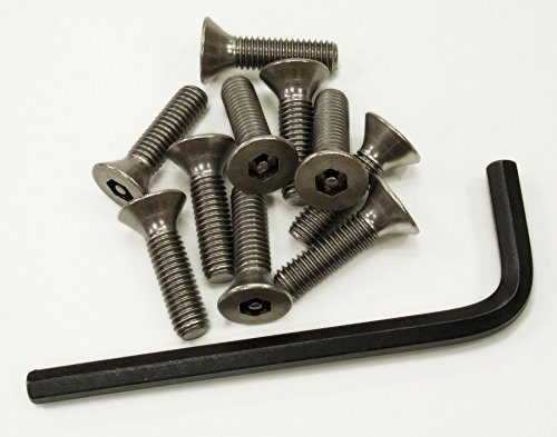 10 Pack Acorn Flat Head Screws for Wash Fountains - Durable Stainless Steel Fasteners for Bathroom Fixtures & Plumbing Installations
