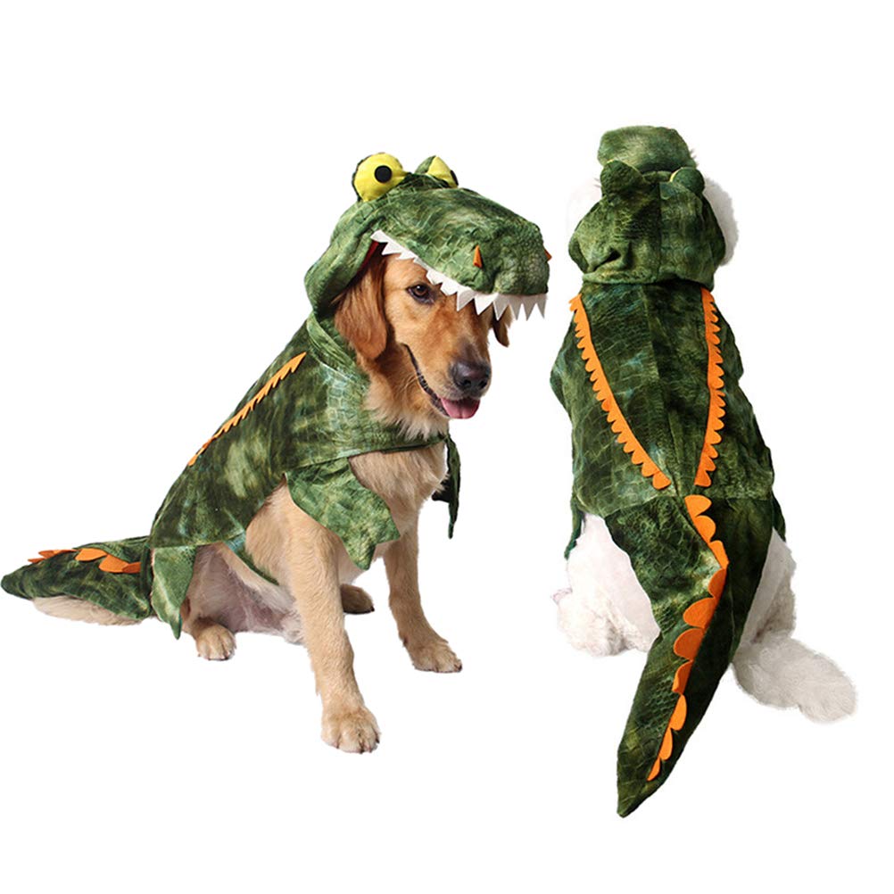 UKCOCO Halloween Costumes for Dogs & Cats - Funny Pug & Crocodile Pet Outfits | Cute Dog Clothes for Halloween Parties, Pet Transformations & Costume Contests