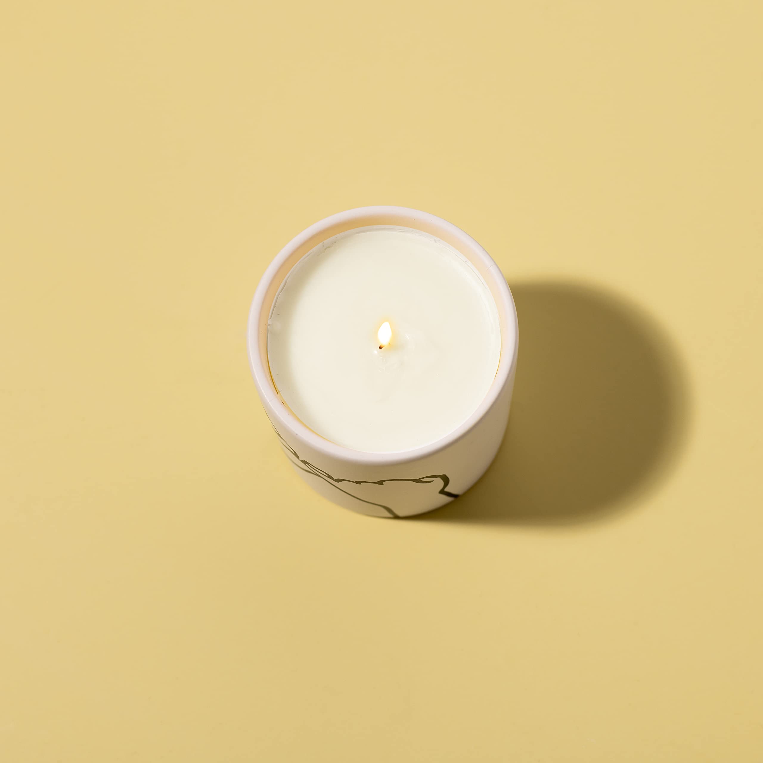 Paddywax Scented Candles - Matte Ceramic Impressions Collection Artisan Candle, 5.75-Ounce, Pinky Promise Fragrance | Handmade Soy Wax Candle for Home Decor, Relaxation & Romantic Ambience