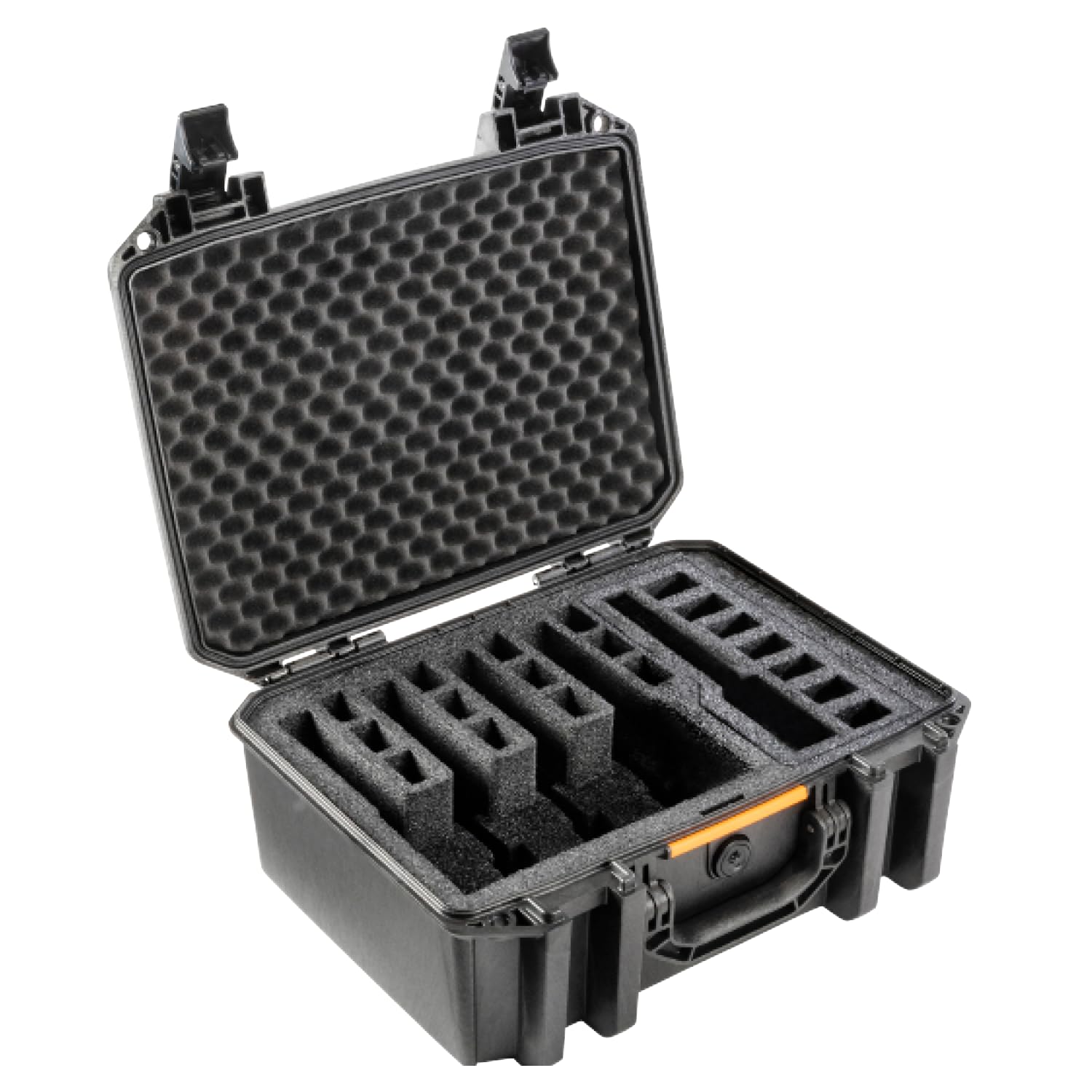 Pelican Vault Pistol Case with Custom Pre-Cut Foam - Waterproof & Shockproof Gun Storage for Pistols, Revolvers & Accessories - Perfect for Range, Travel & Home Security